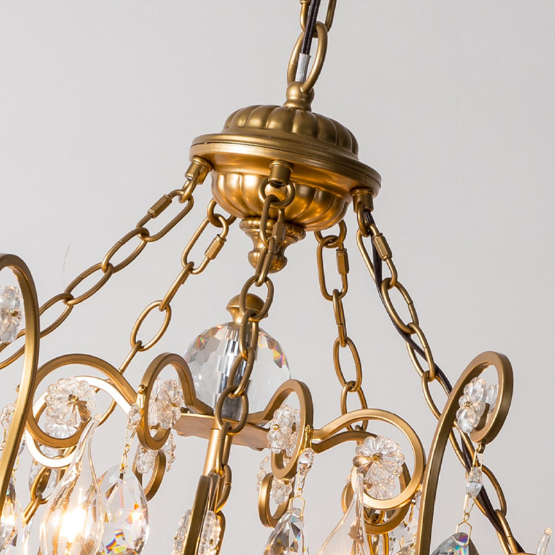 Liora French Retro Creative Crystal Chandelier chandeliers for dining room,chandeliers for stairways,chandeliers for foyer,chandeliers for bedrooms,chandeliers for kitchen,chandeliers for living room Kevin Studio Inc