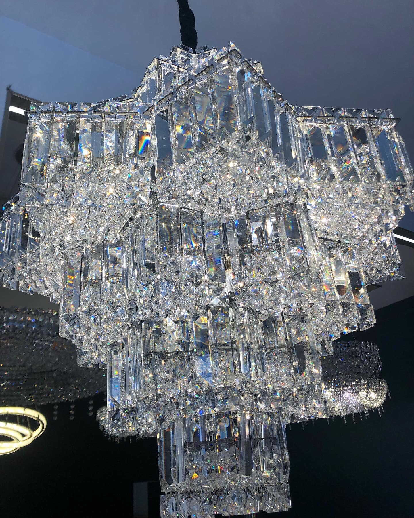 Fashion Star Shaped Chandelier Crystal Ceiling Light Fixture For Small Living Room/ Bedroom Chandeliers Kevinstudiolives