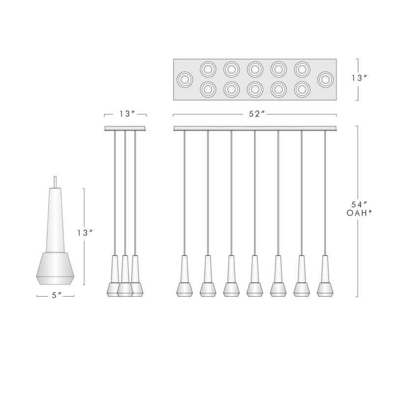 Kevin Apoli Linear Chandelier For Dining Room Pendant Light Chandeliers Kevin Studio Inc