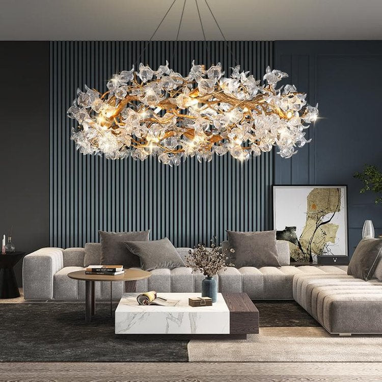 Kevin Tree Branch Rystal Brass Branch Round Chandelier Chandeliers Kevinstudiolives