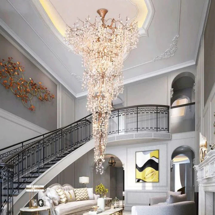 Kevin Luxury Spring 2 Story Foyer Branch Chandelier Kevinstudiolives