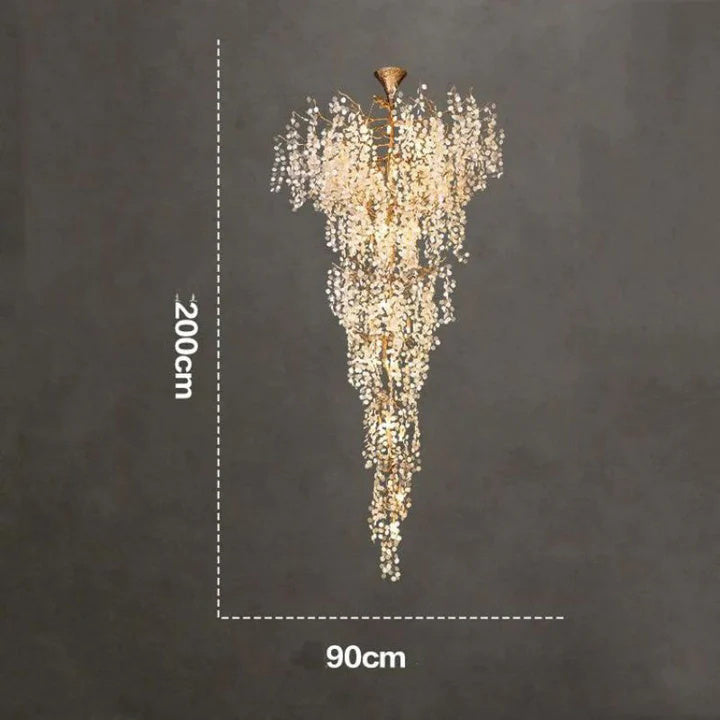 Kevin Luxury Spring 2 Story Foyer Branch Chandelier Kevinstudiolives 79"H