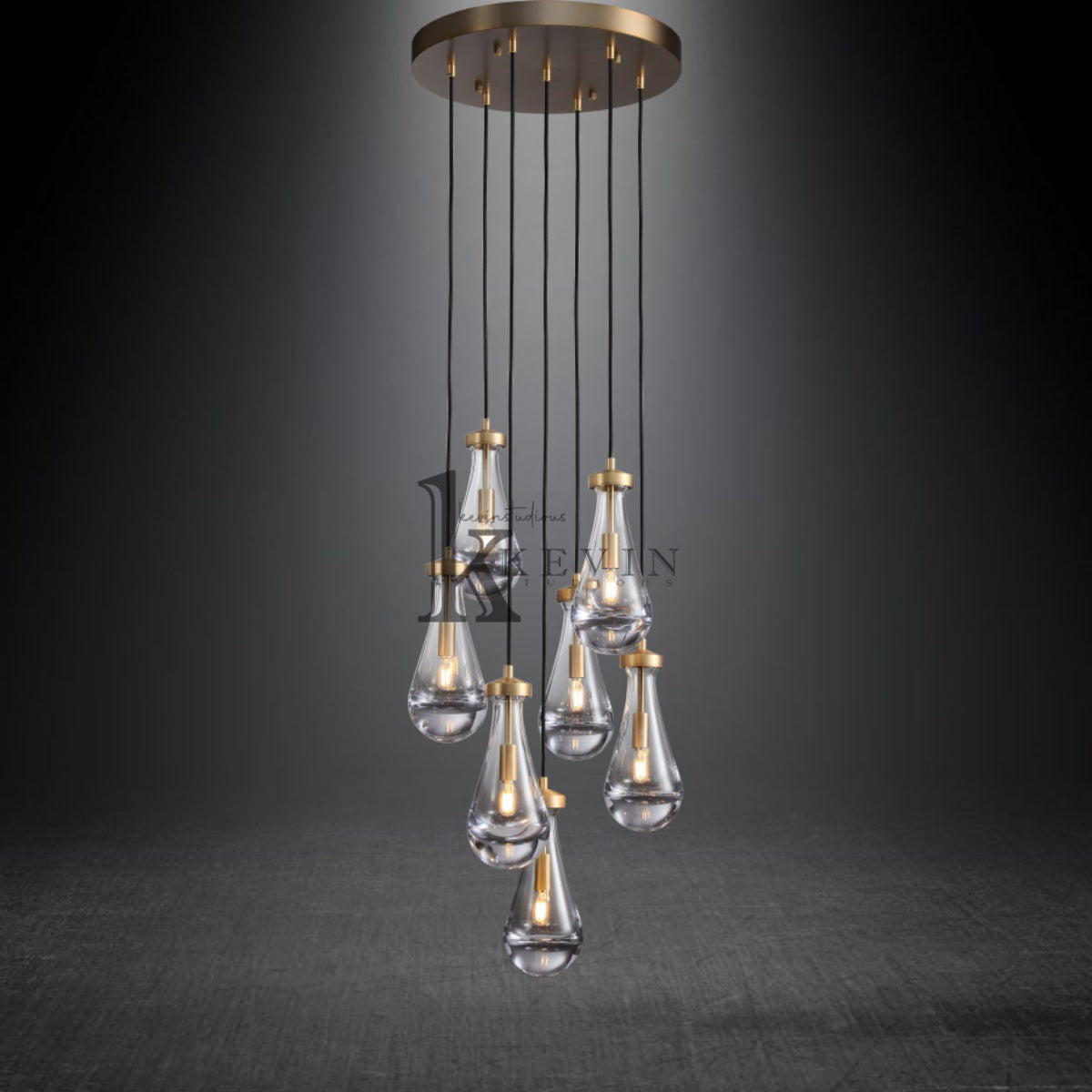 Raindrop Round Chandelier 18" 36" 47" 60"