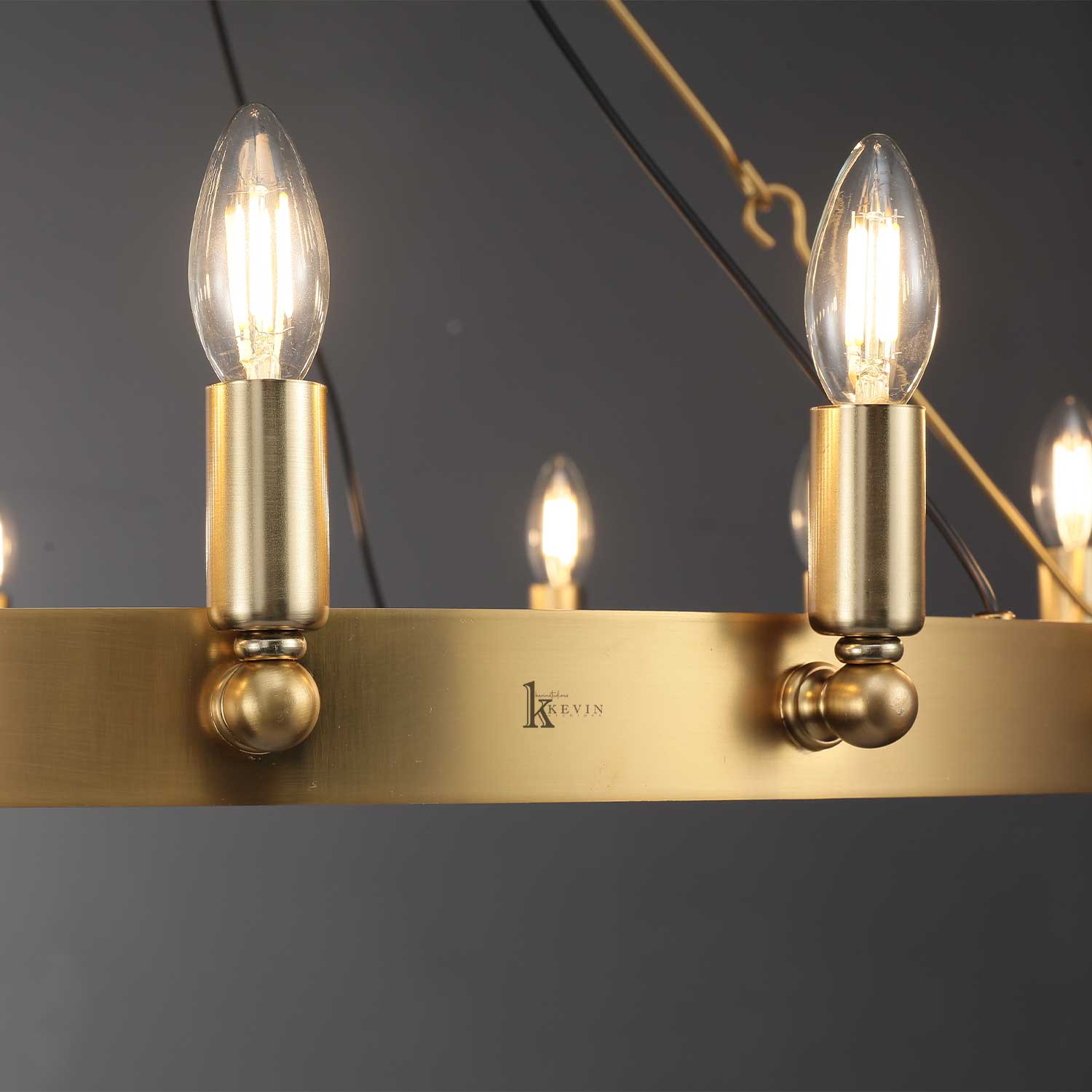 Camina Vintage Filament Round Chandelier 26"/38"/50"/73"