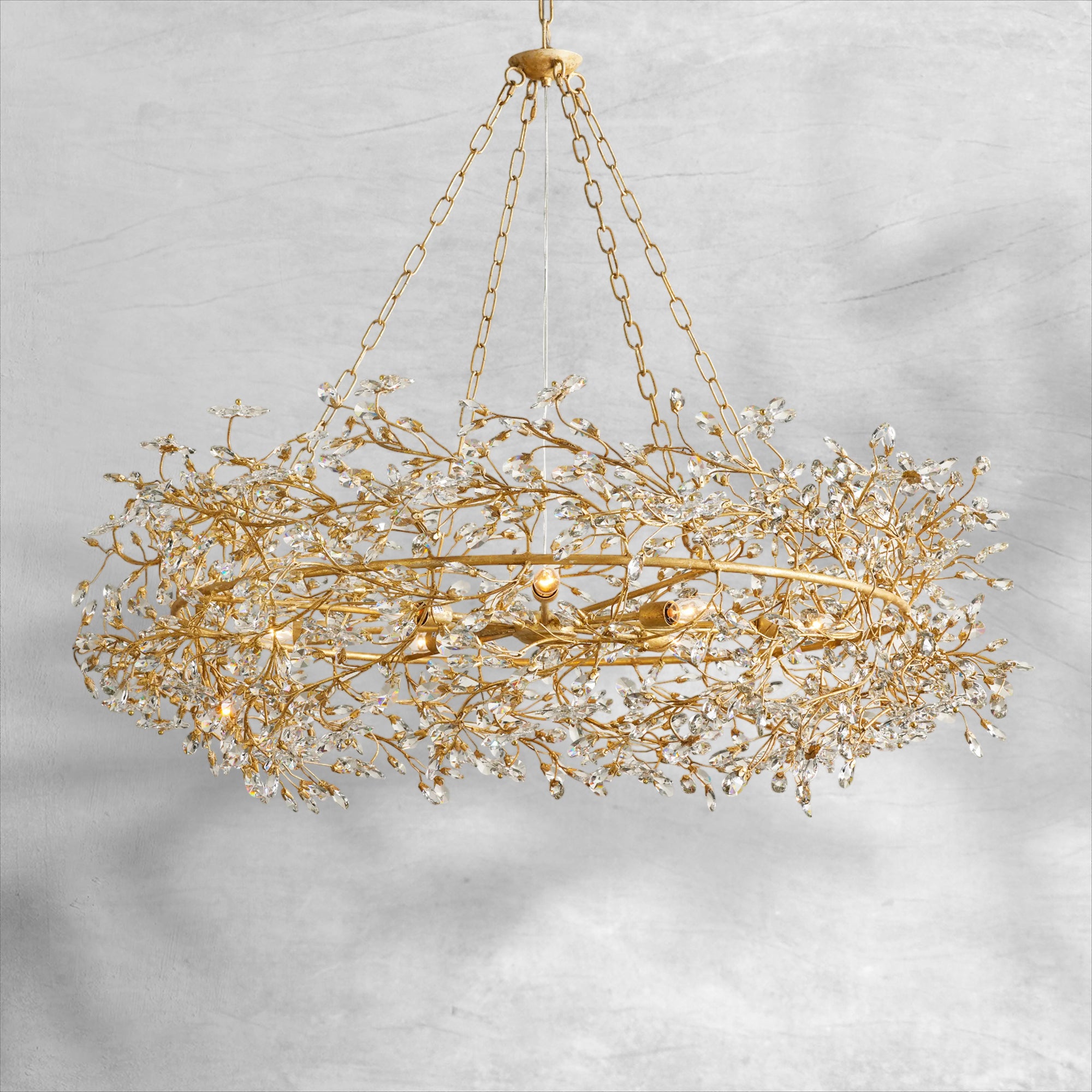 Fiore Crown Chandelier 39"48"60"