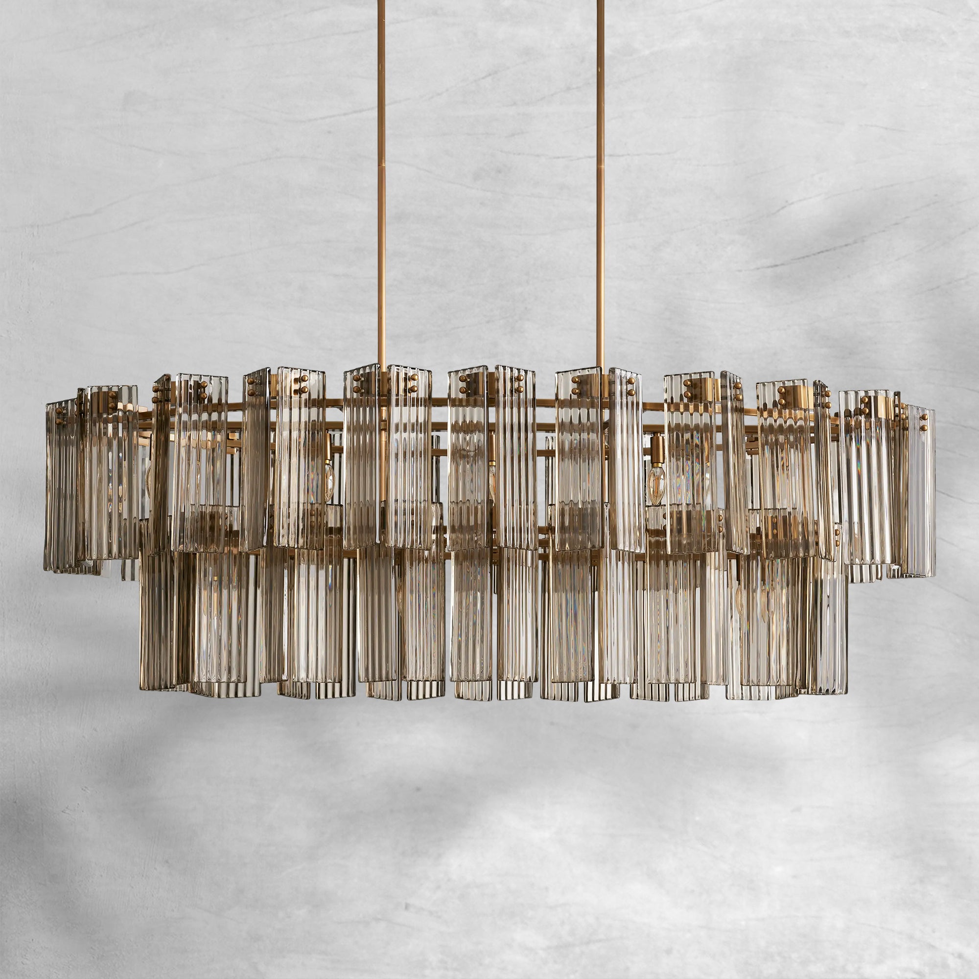 Delsie Oval Chandelier 51"63"72"