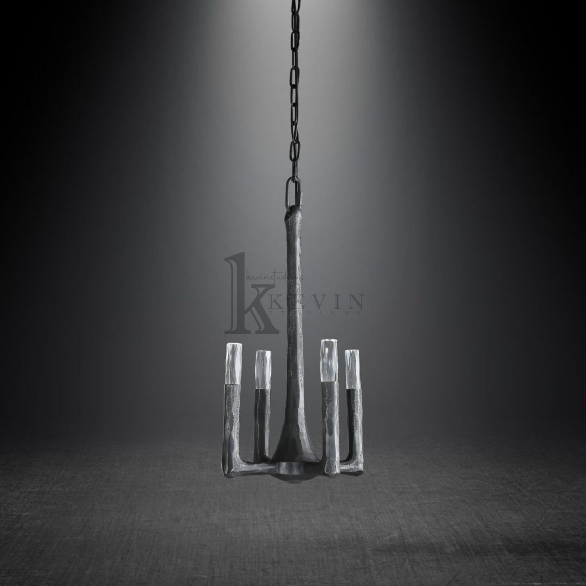 Thaddeas Modern Forged Pendant Light 12"