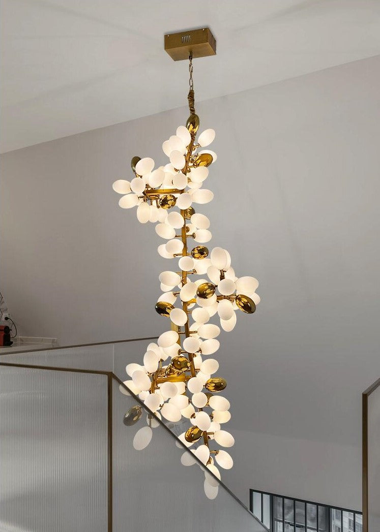 Kevin Luxury Escamoles Long Grape Chandelier, Popular Long Chandelier Chandeliers Kevinstudiolives