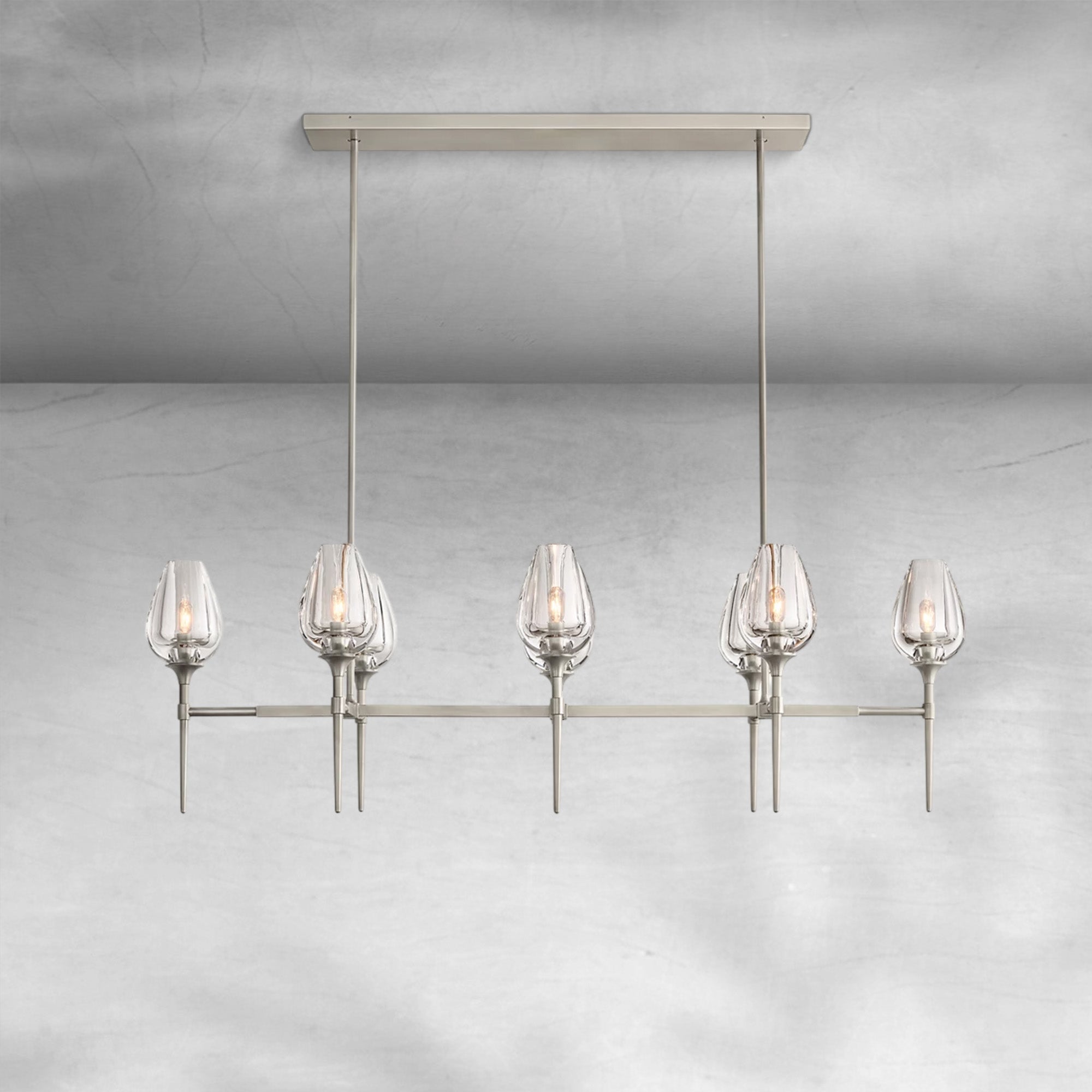 Tulipe Linear Chandelier 52", 65"