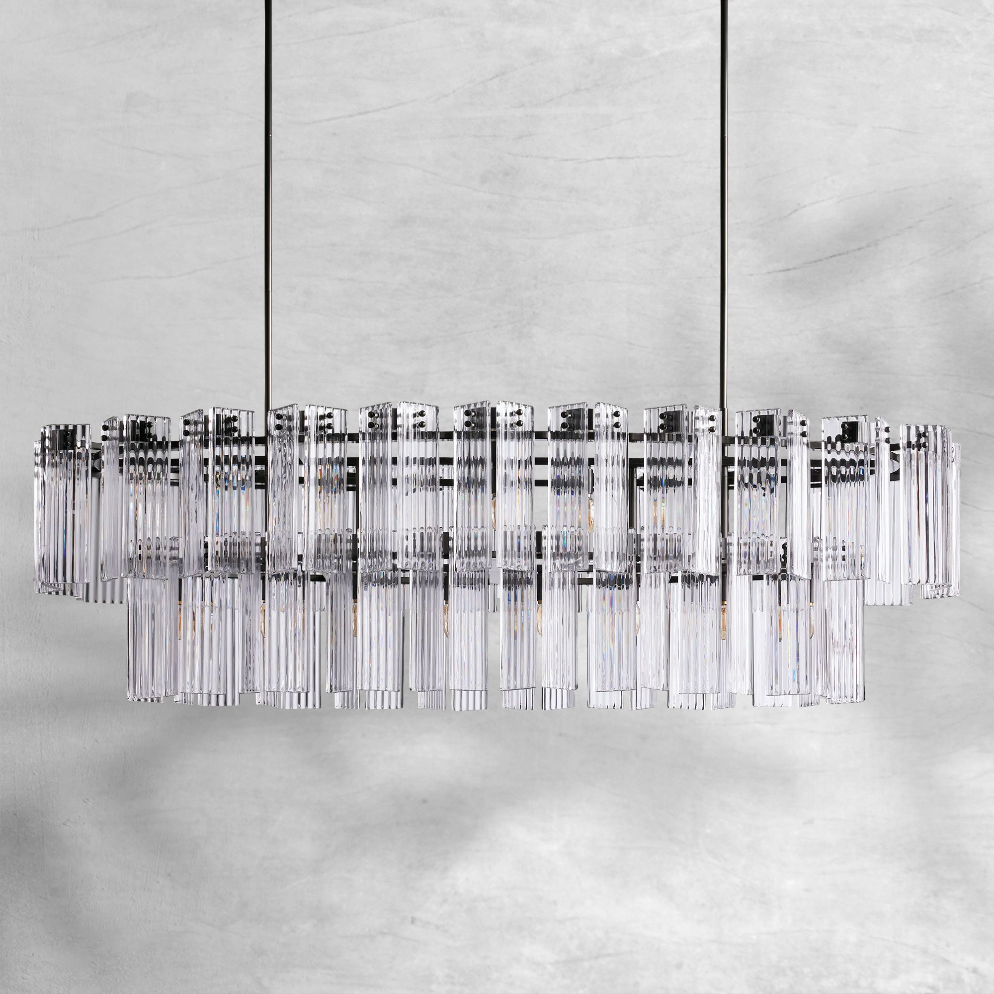 Delsie Oval Chandelier 51"63"72"