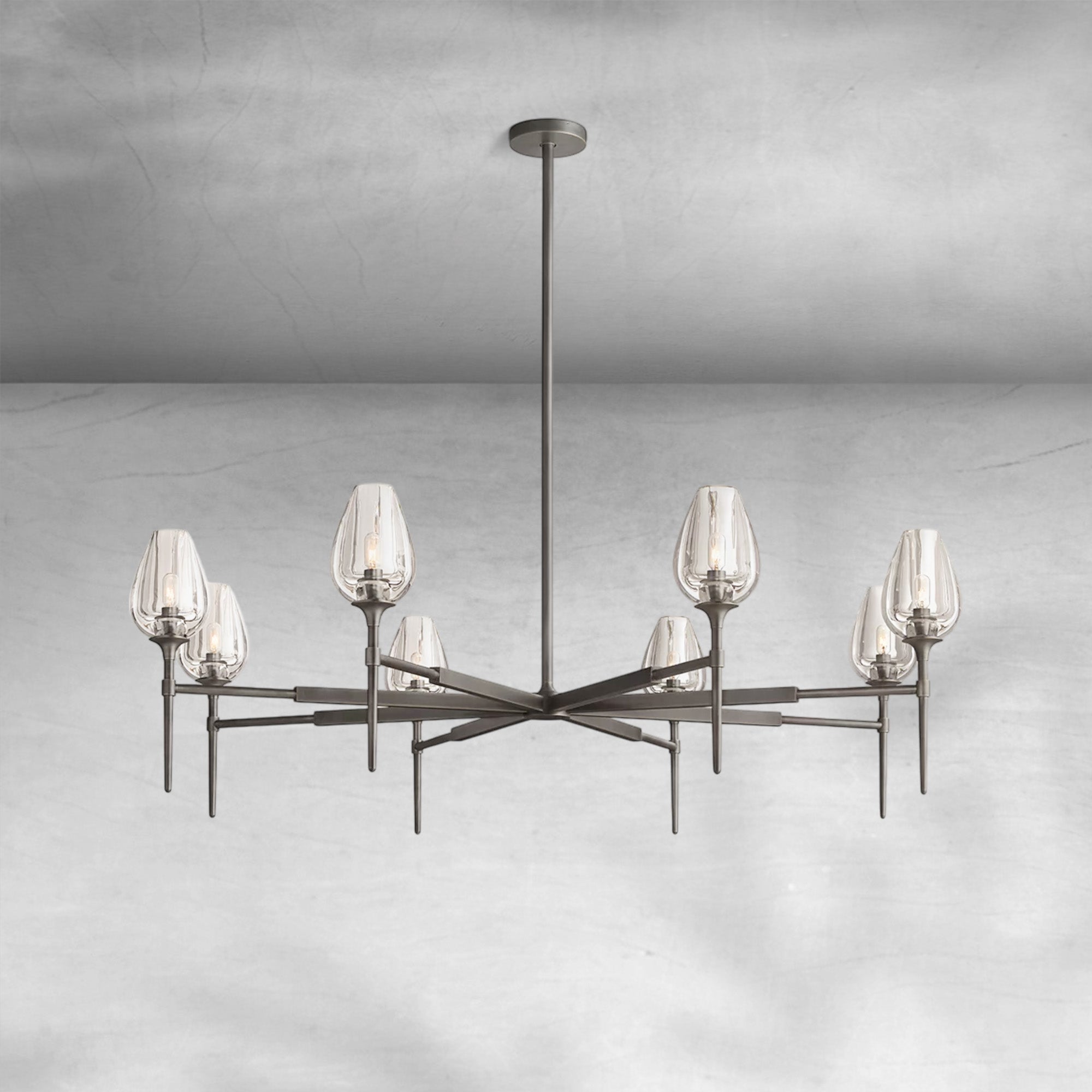 Tulipe Round Chandelier 27", 42", 54"