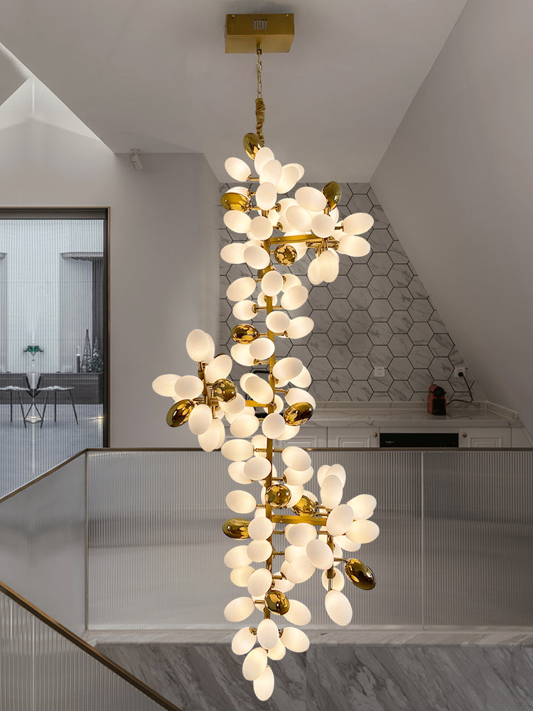 Kevin Luxury Escamoles Long Grape Chandelier, Popular Long Chandelier Chandeliers Kevinstudiolives