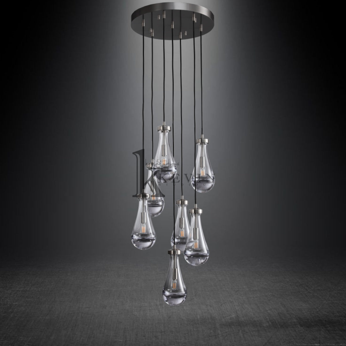 Raindrop Round Chandelier 18" 36" 47" 60"