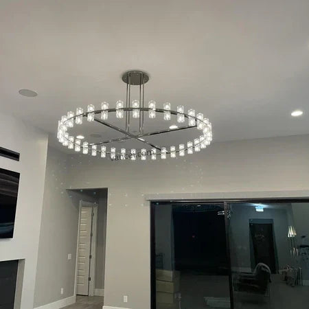 Arcachen Crystal Round Chandelier 60"