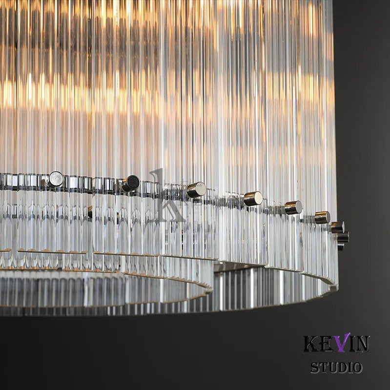 Soria Modern Glass Round Chandelier 22", 37", 48", 60" chandelier Kevin Studio Inc