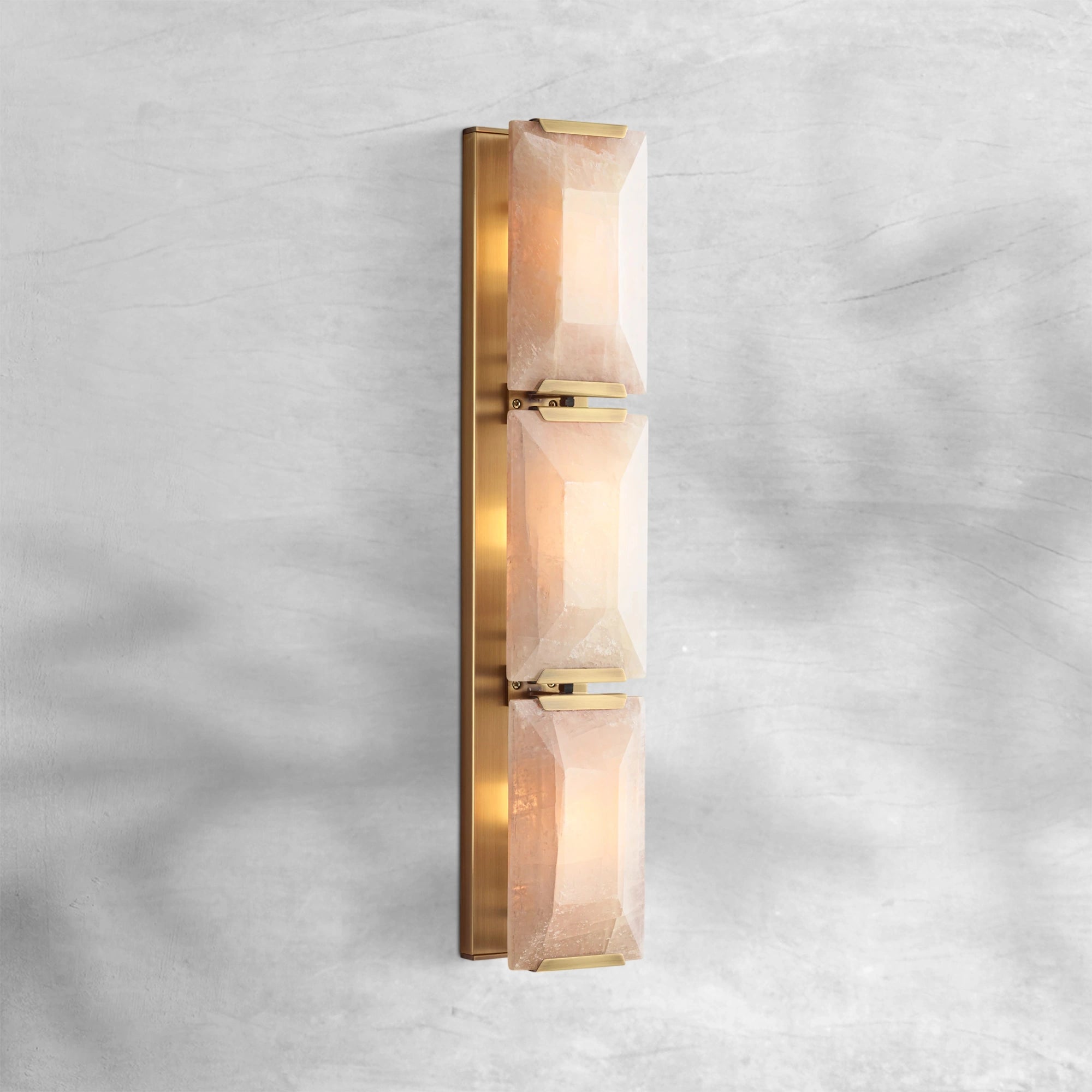 Harlew Calcite Triple Sconce