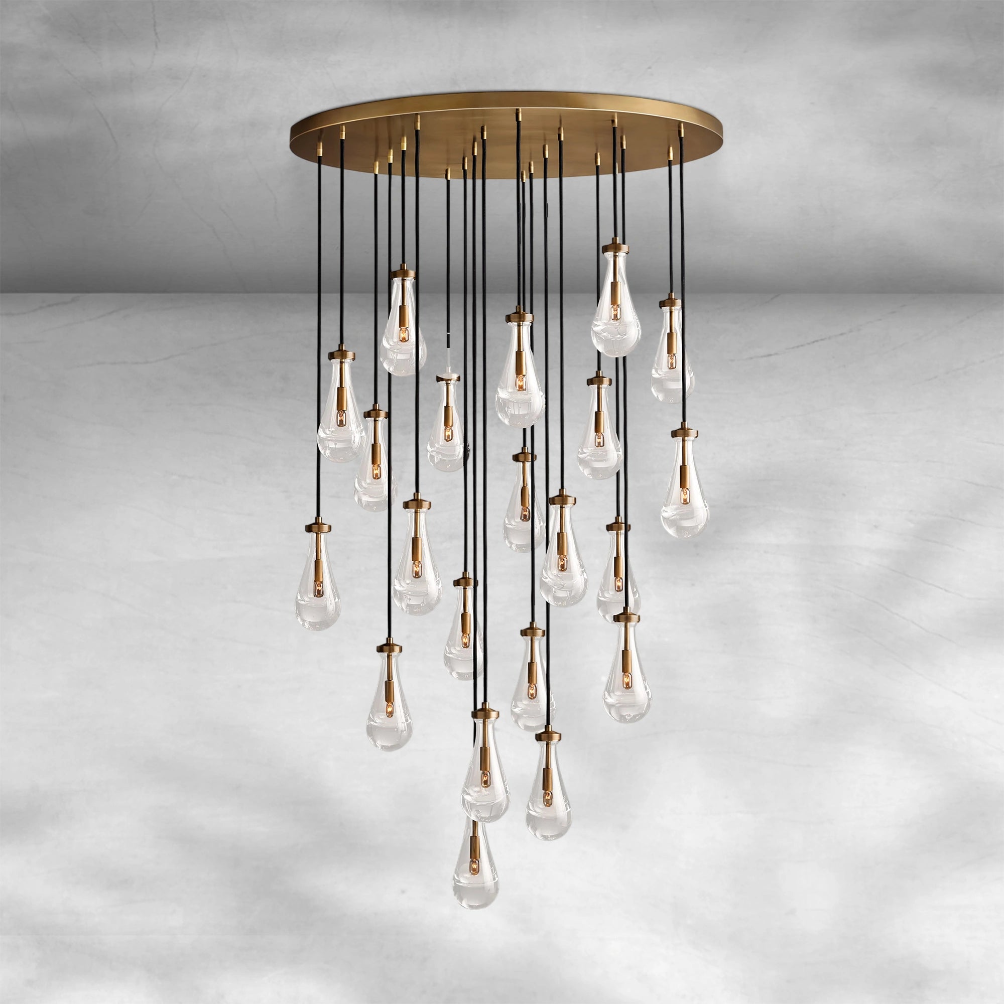 Raindrop Round Chandelier 18" 36" 47" 60"