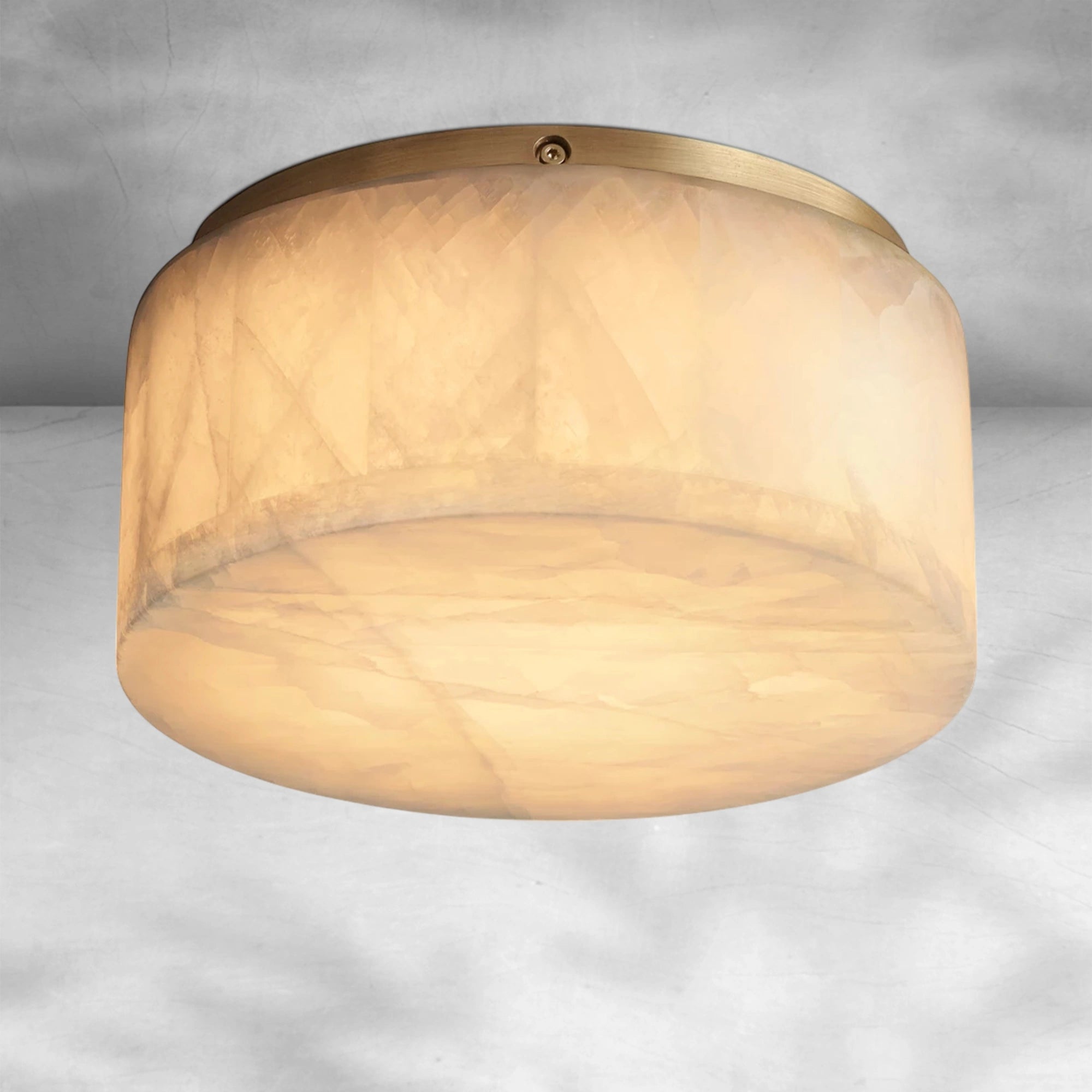 Rivaga Calcite Round Flushmount 6"10"14"