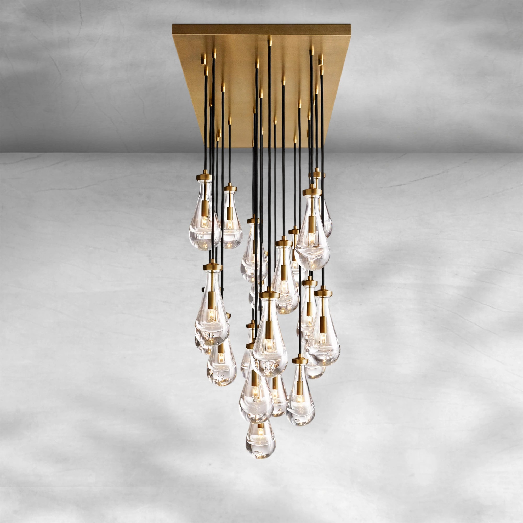 Raindrop Modern Linear Chandelier 54", 72"