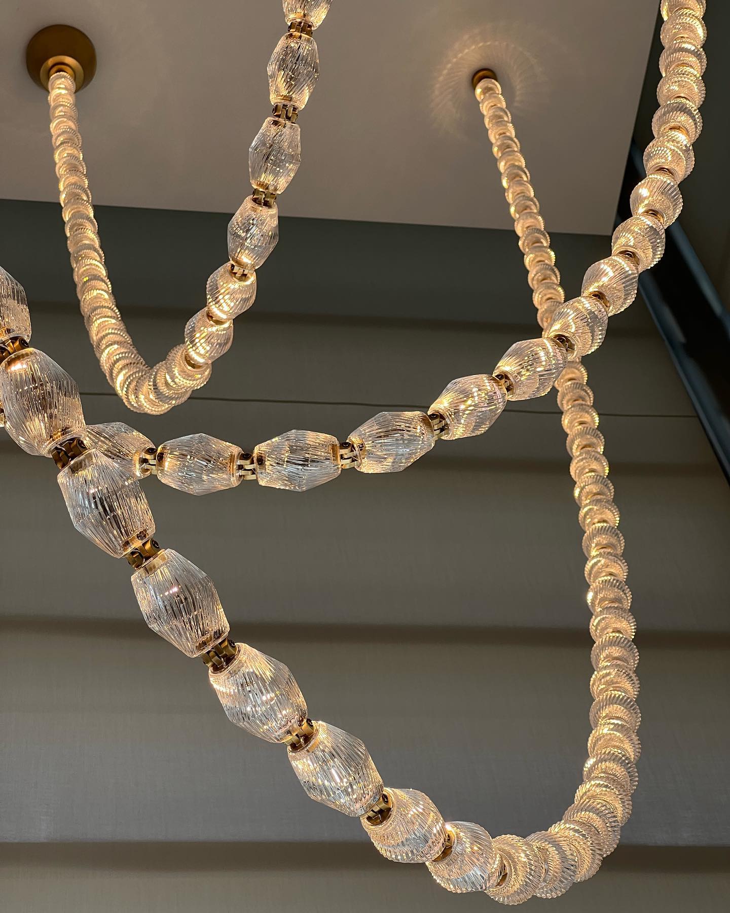 Luxury Crystal Beaded Long Chandelier for High Ceiling Chandeliers Kevinstudiolives