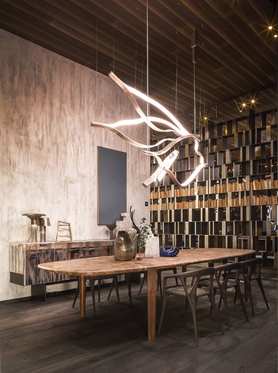 Modern Simple Aluminum Waving Chandelier for Living/Dining Room/Kitchen Island Chandeliers Kevinstudiolives