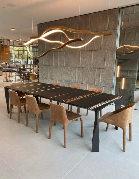 Modern Simple Aluminum Waving Chandelier for Living/Dining Room/Kitchen Island Chandeliers Kevinstudiolives