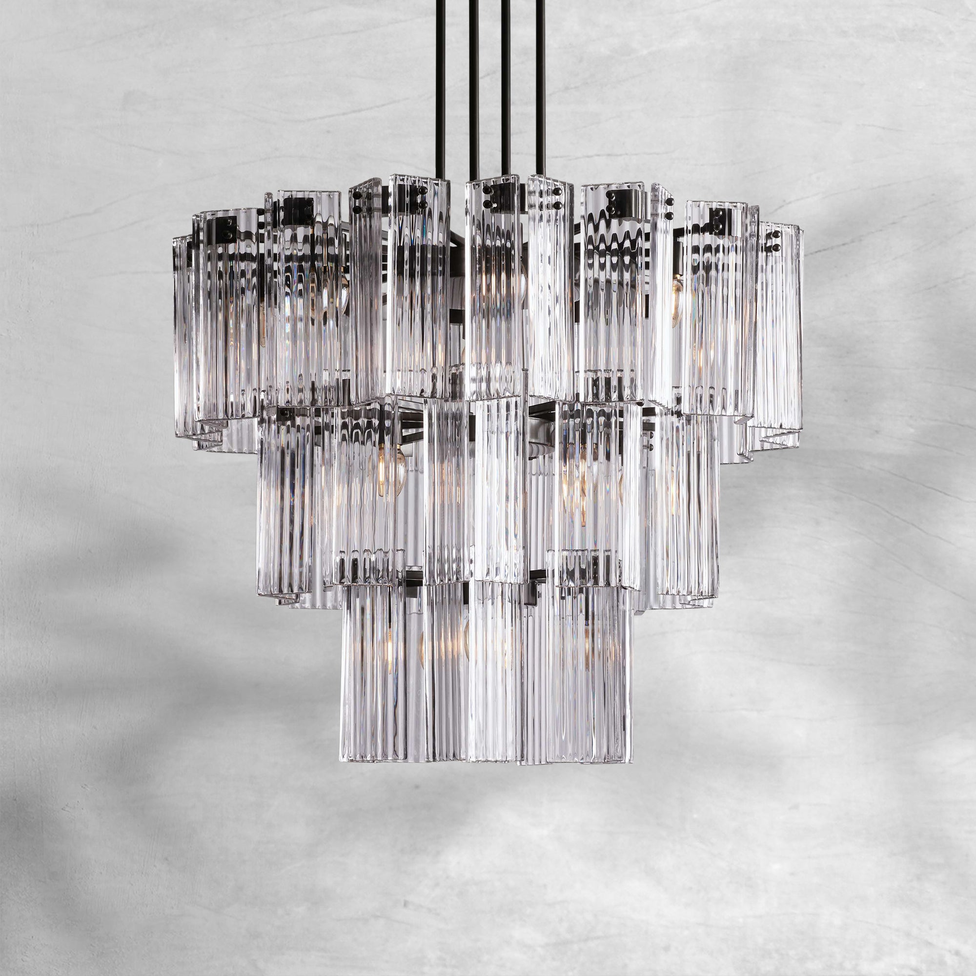 Delsie Round Chandelier 38"48"60"