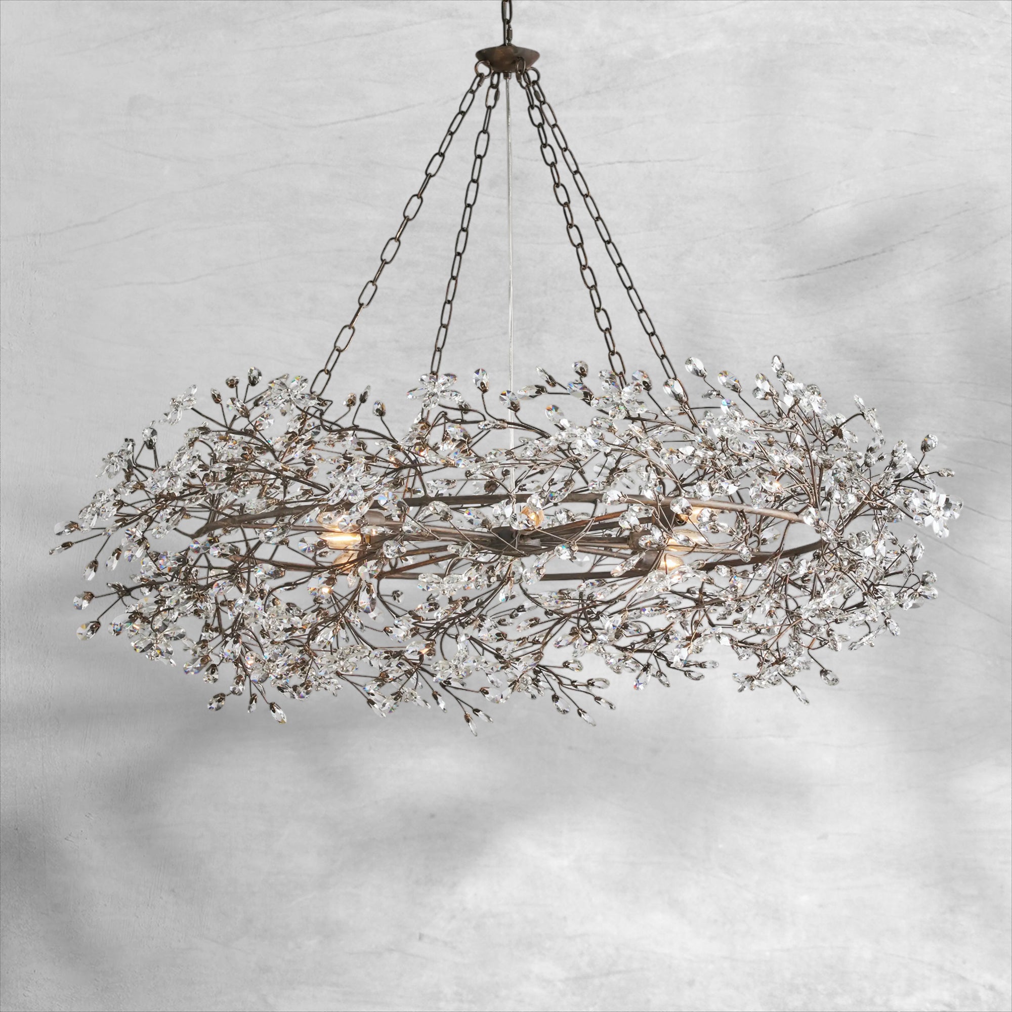 Fiore Crown Chandelier 39"48"60"