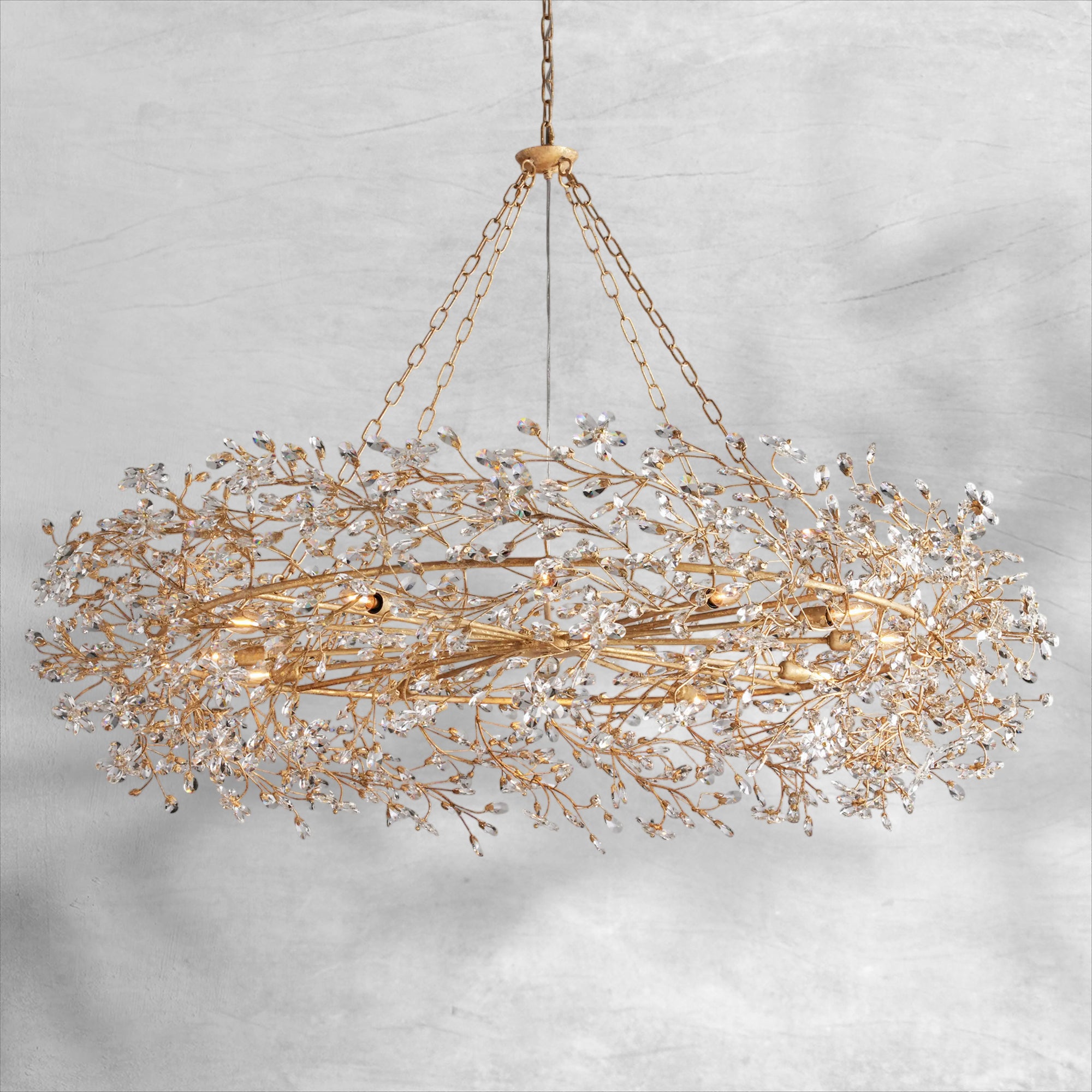 Fiore Crown Chandelier 39"48"60"