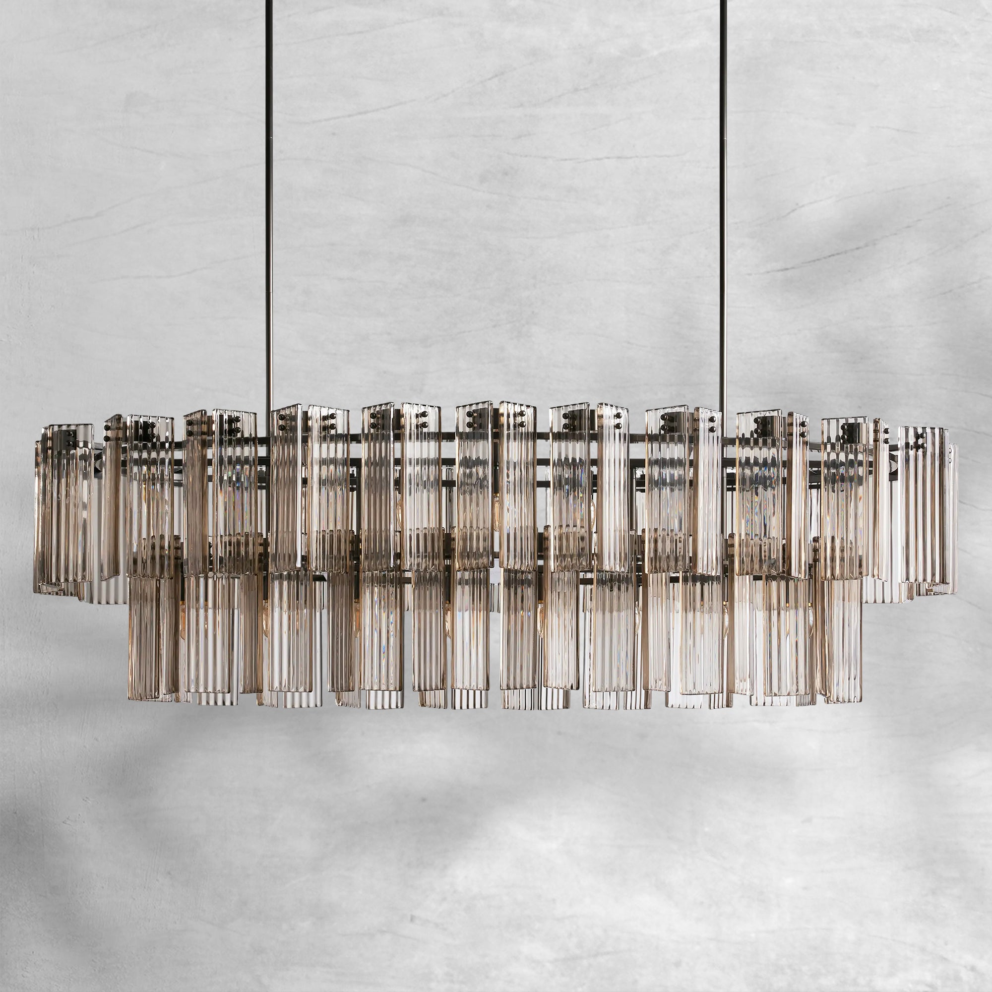 Delsie Oval Chandelier 51"63"72"