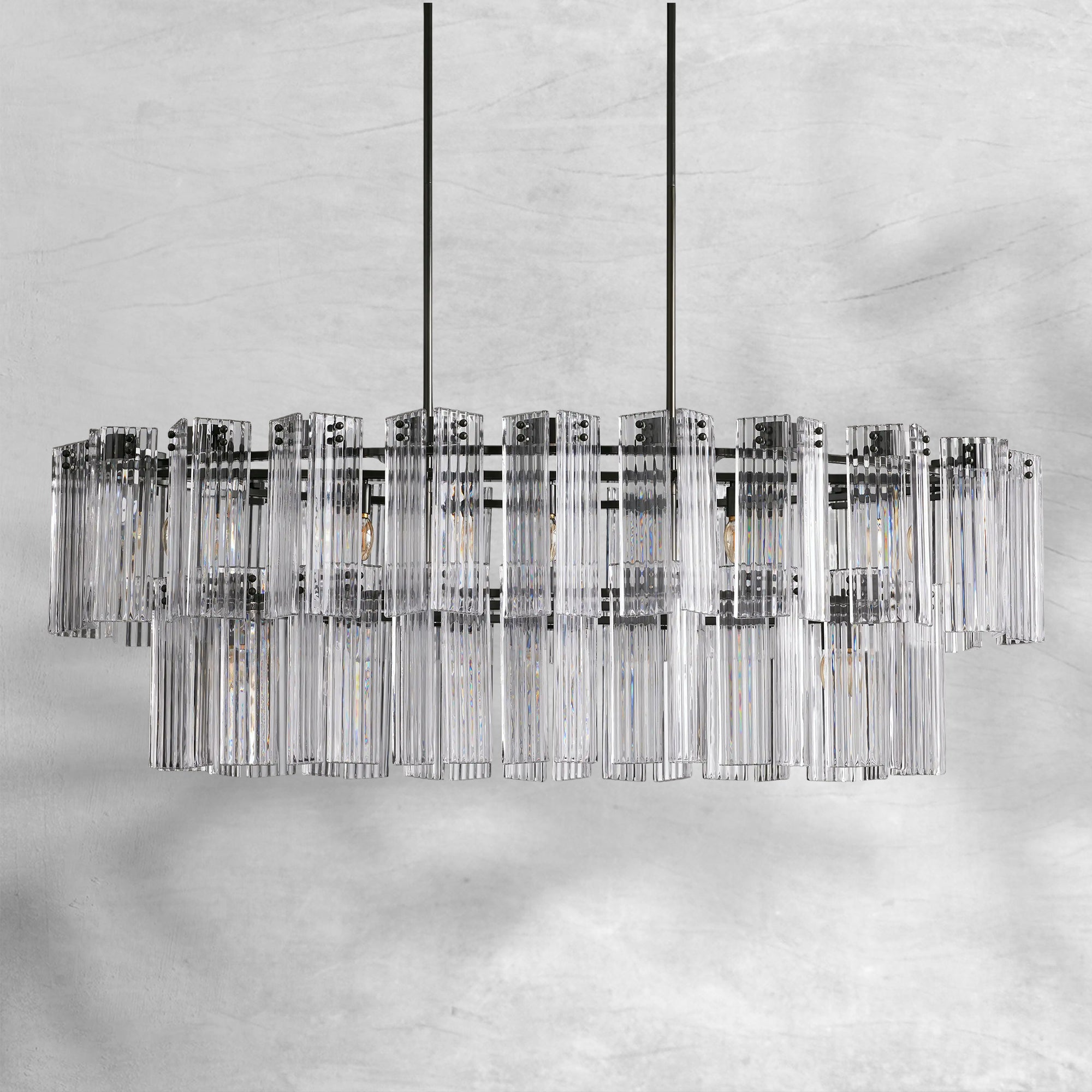 Delsie Oval Chandelier 51"63"72"
