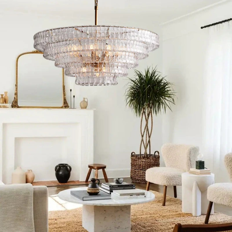 Ghiaccio Round Chandelier 24"36"48"60"