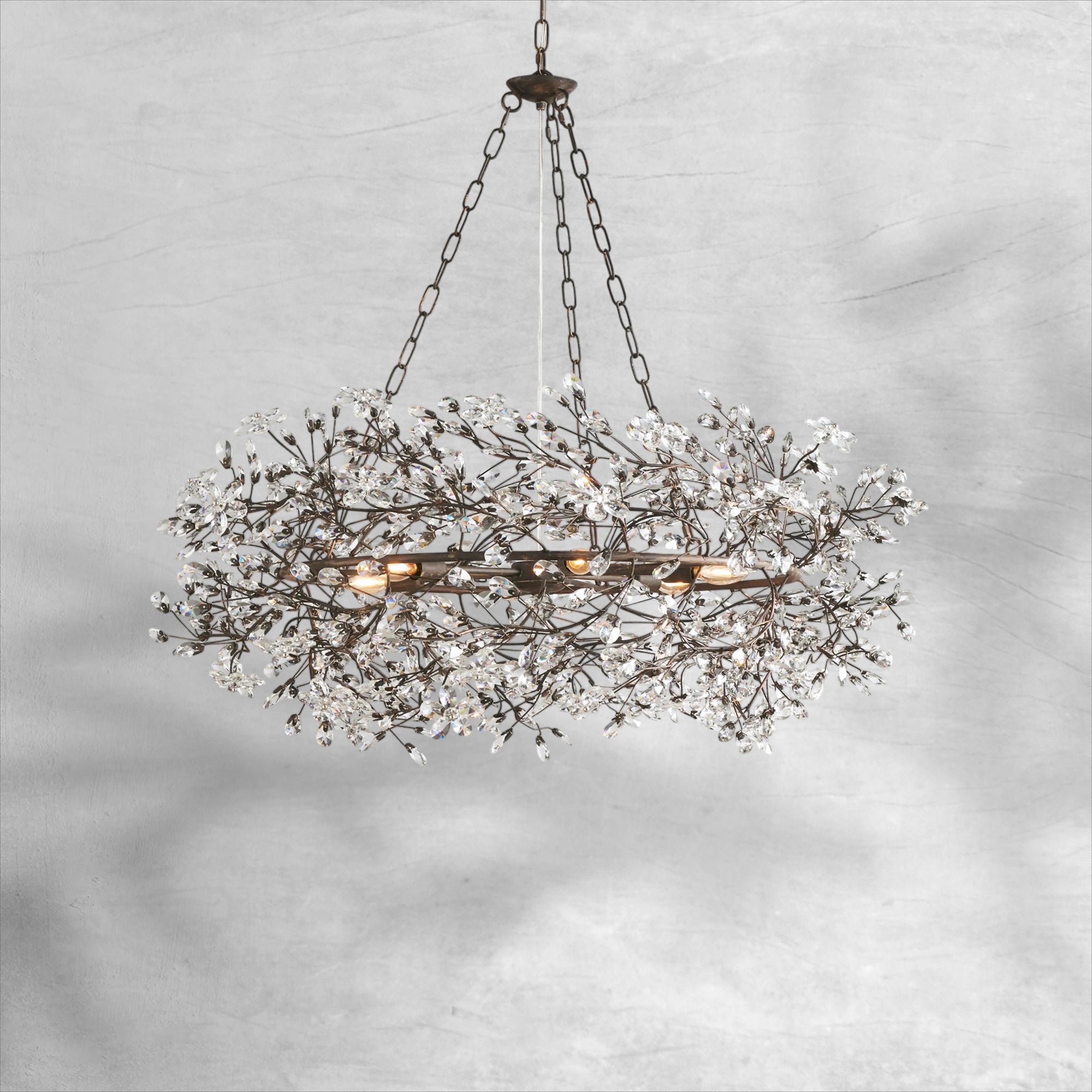 Fiore Crown Chandelier 39"48"60"