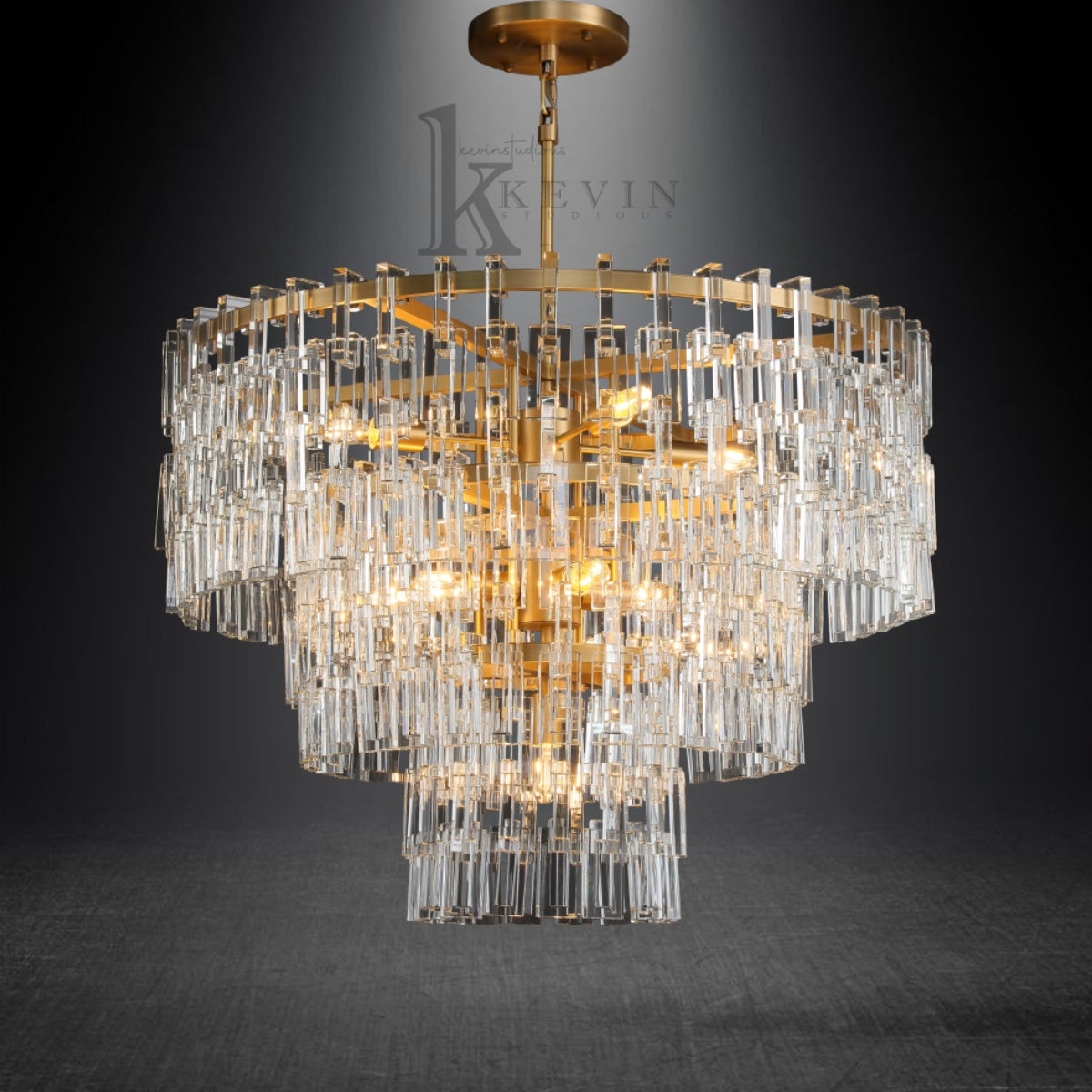 Marigan Modern Tiered Round Crystal Chandelier 36'', 48", 60"