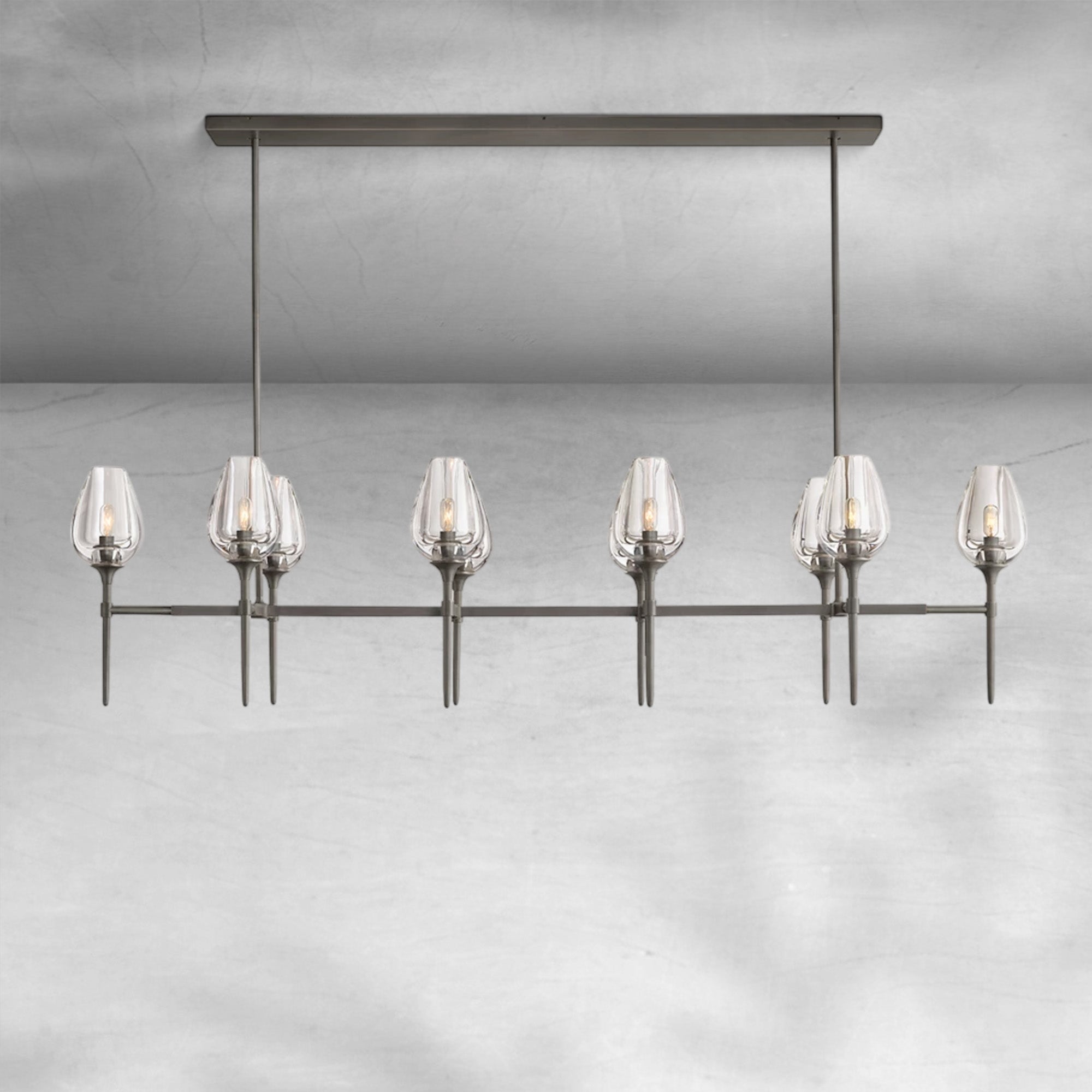 Tulipe Linear Chandelier 52", 65"