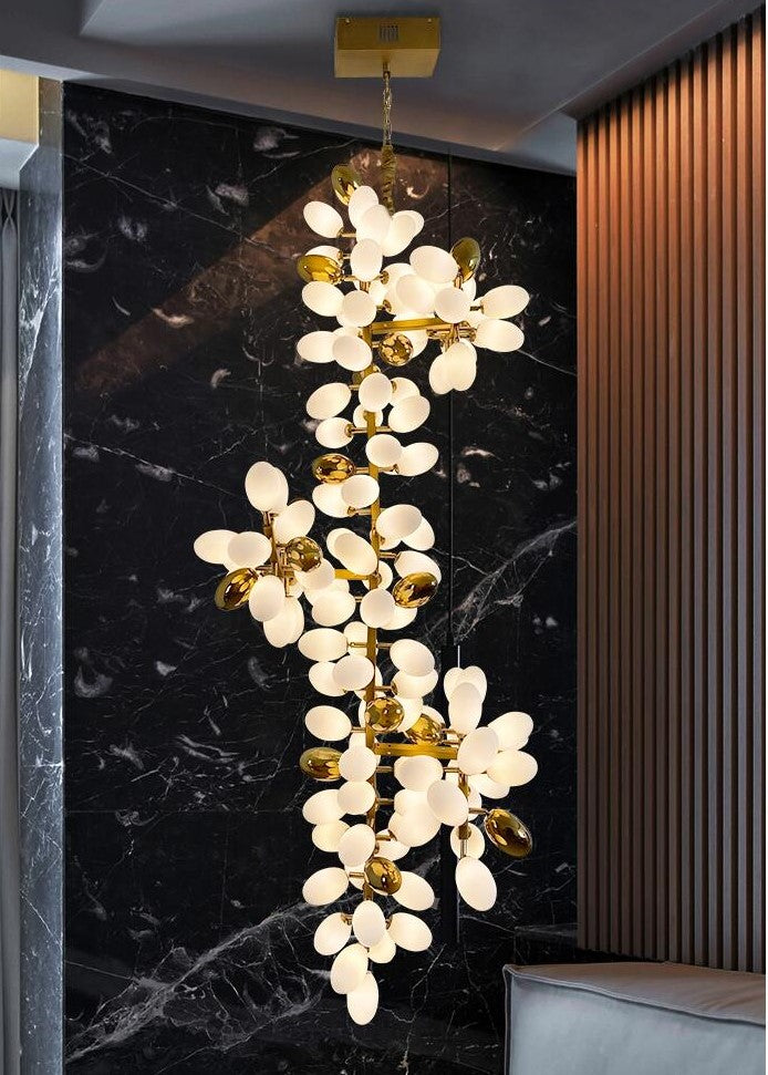 Kevin Luxury Escamoles Long Grape Chandelier, Popular Long Chandelier Chandeliers Kevinstudiolives