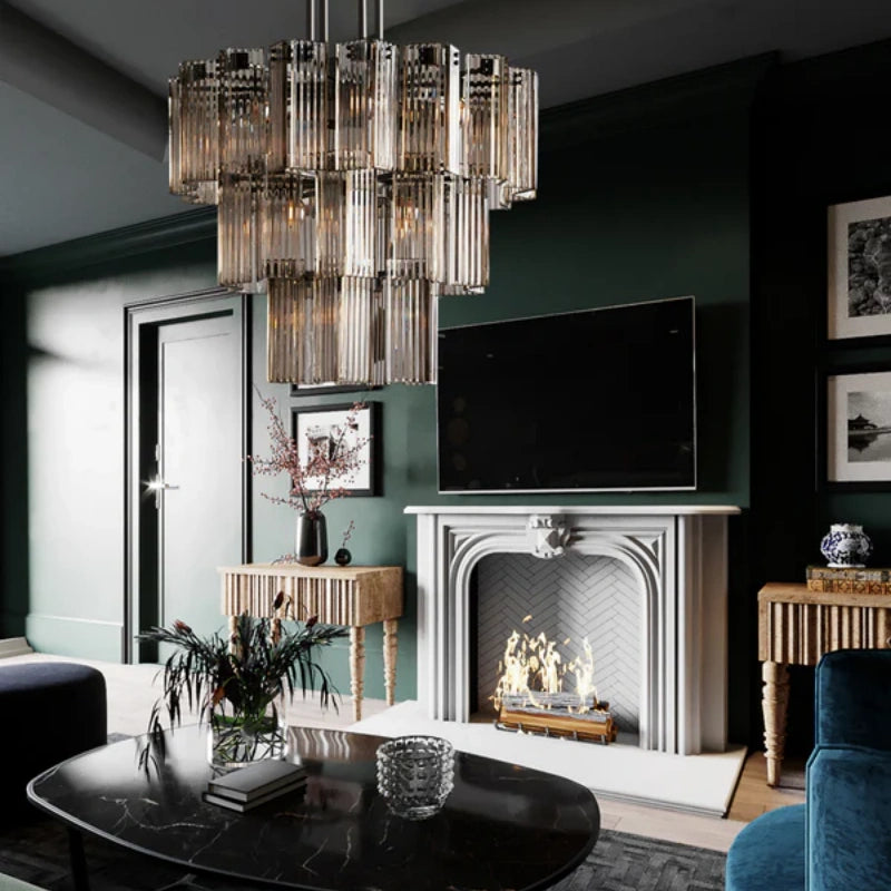 Delsie Round Chandelier 38"48"60"