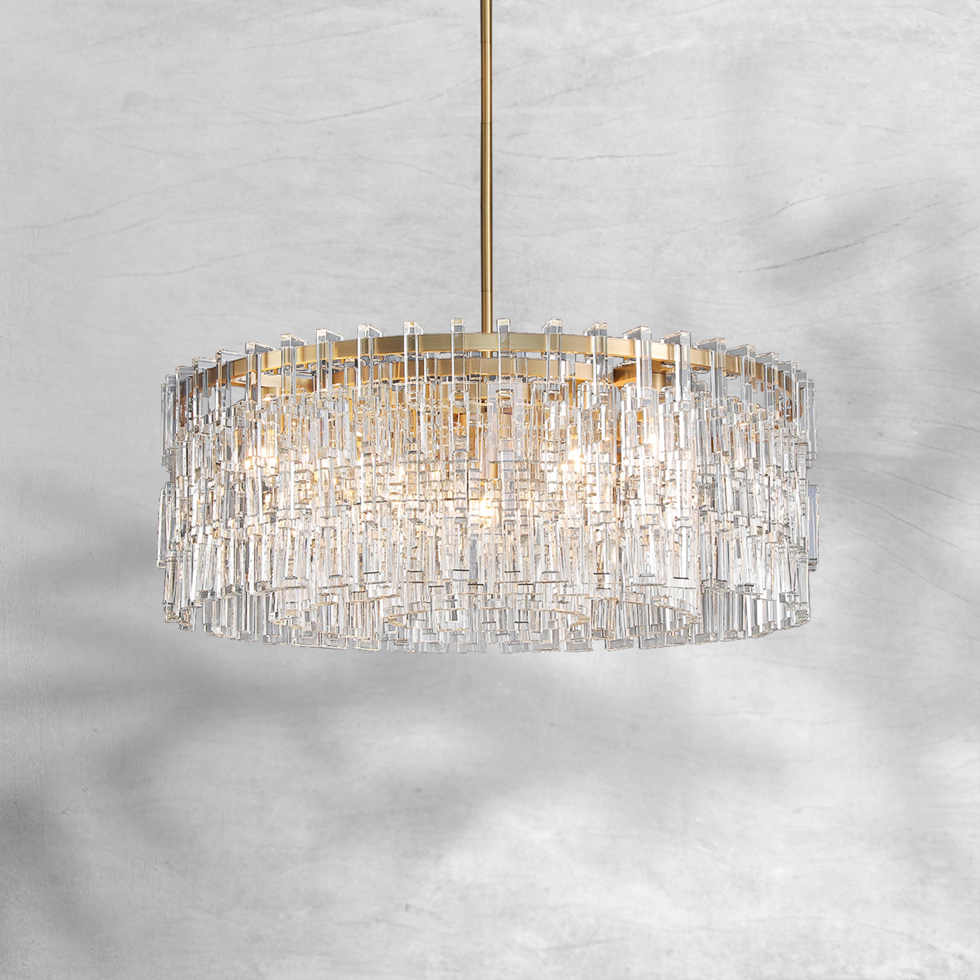Marigan Round Crystal Chandelier 36", 48", 60"