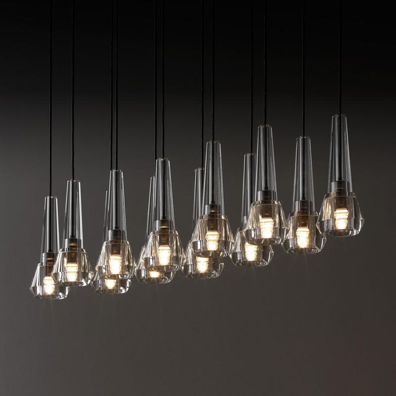 Kevin Apoli Linear Chandelier For Dining Room Pendant Light Chandeliers Kevin Studio Inc