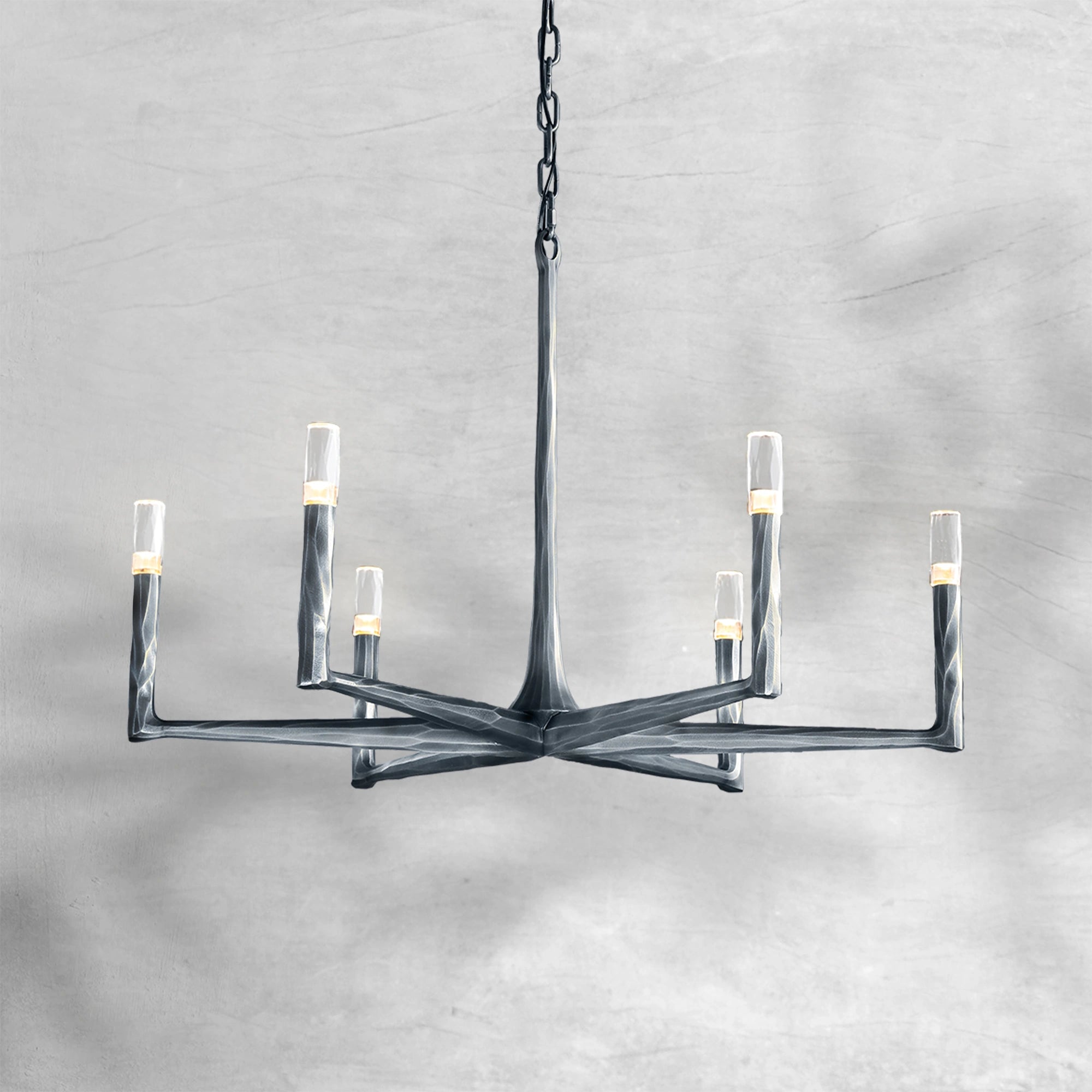 Thaddeas Forged Round Chandelier 36"/48"/60"/72"