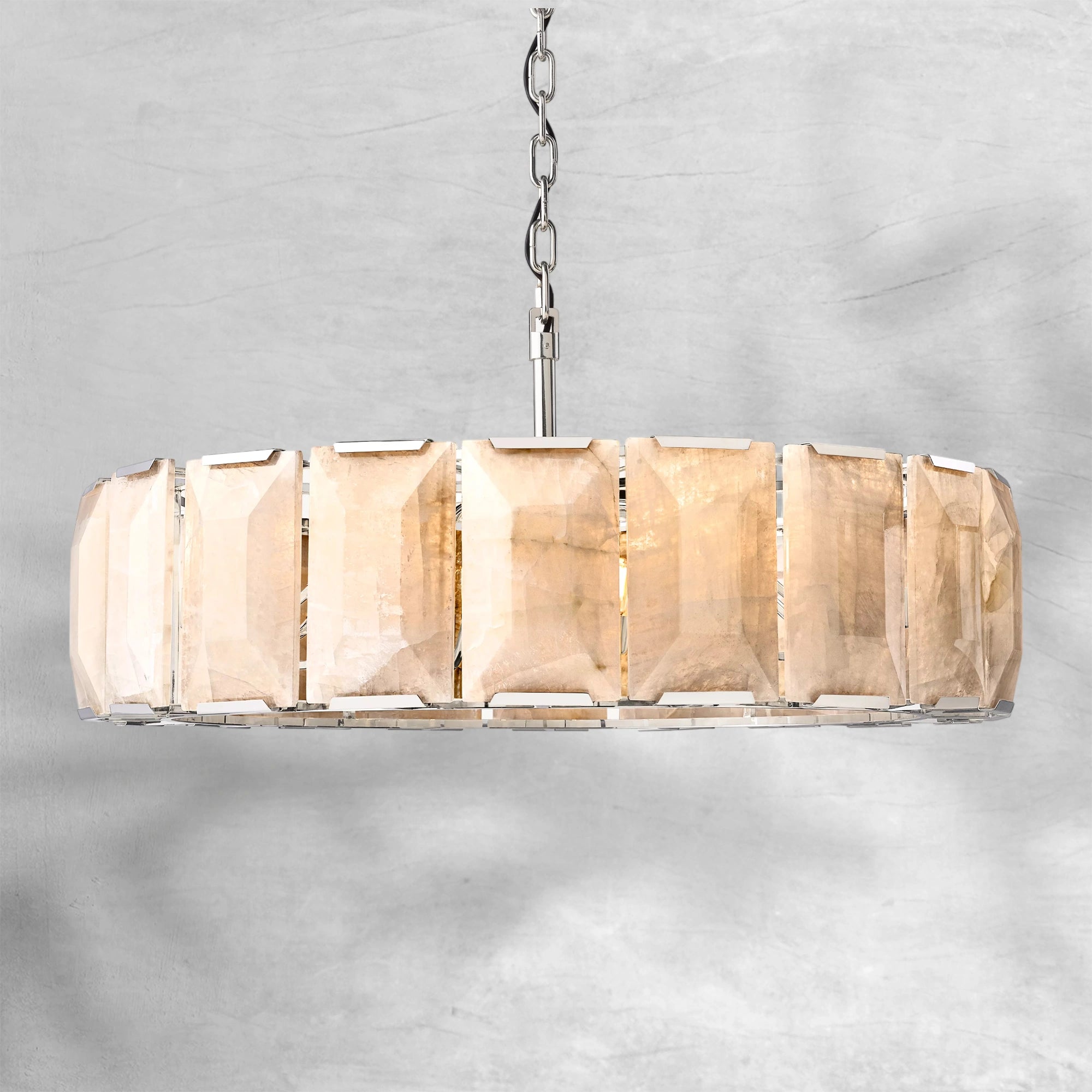 Harlew Calcite Round Chandelier 19"/31"/43"/60"