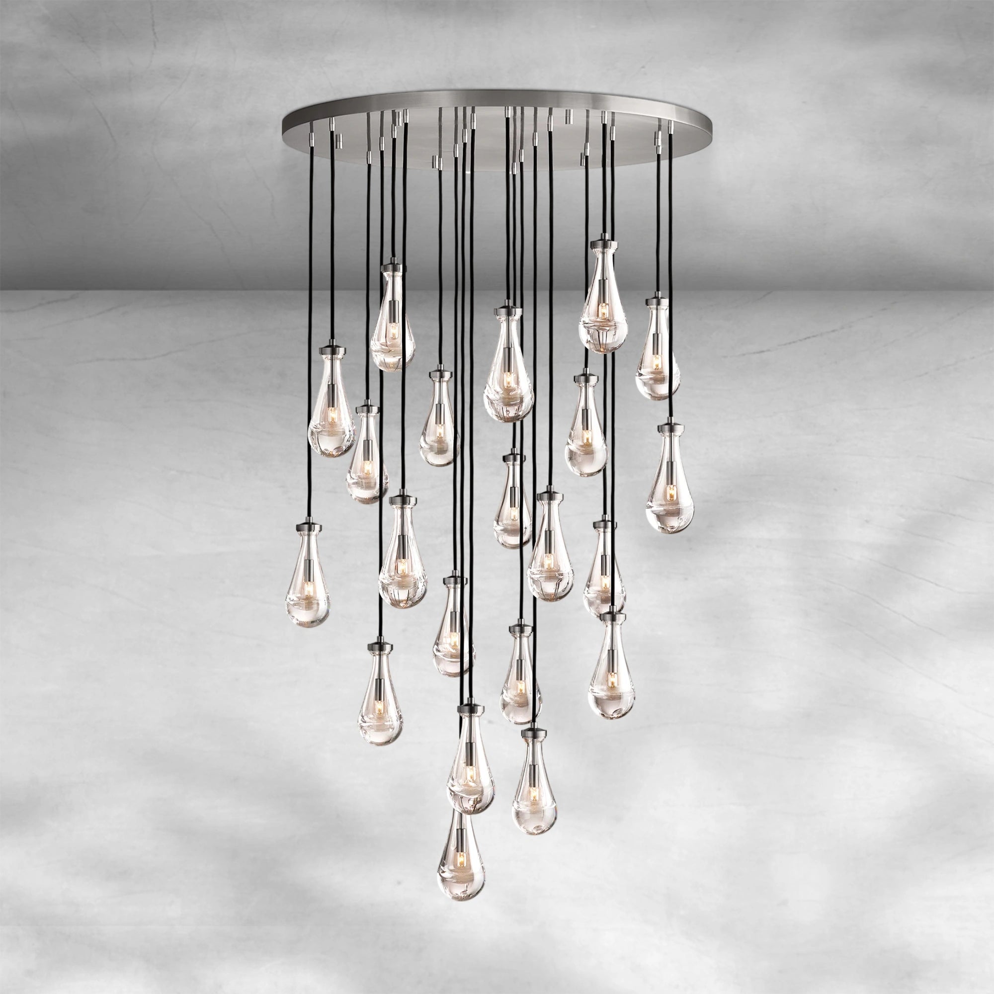 Raindrop Round Chandelier 18" 36" 47" 60"