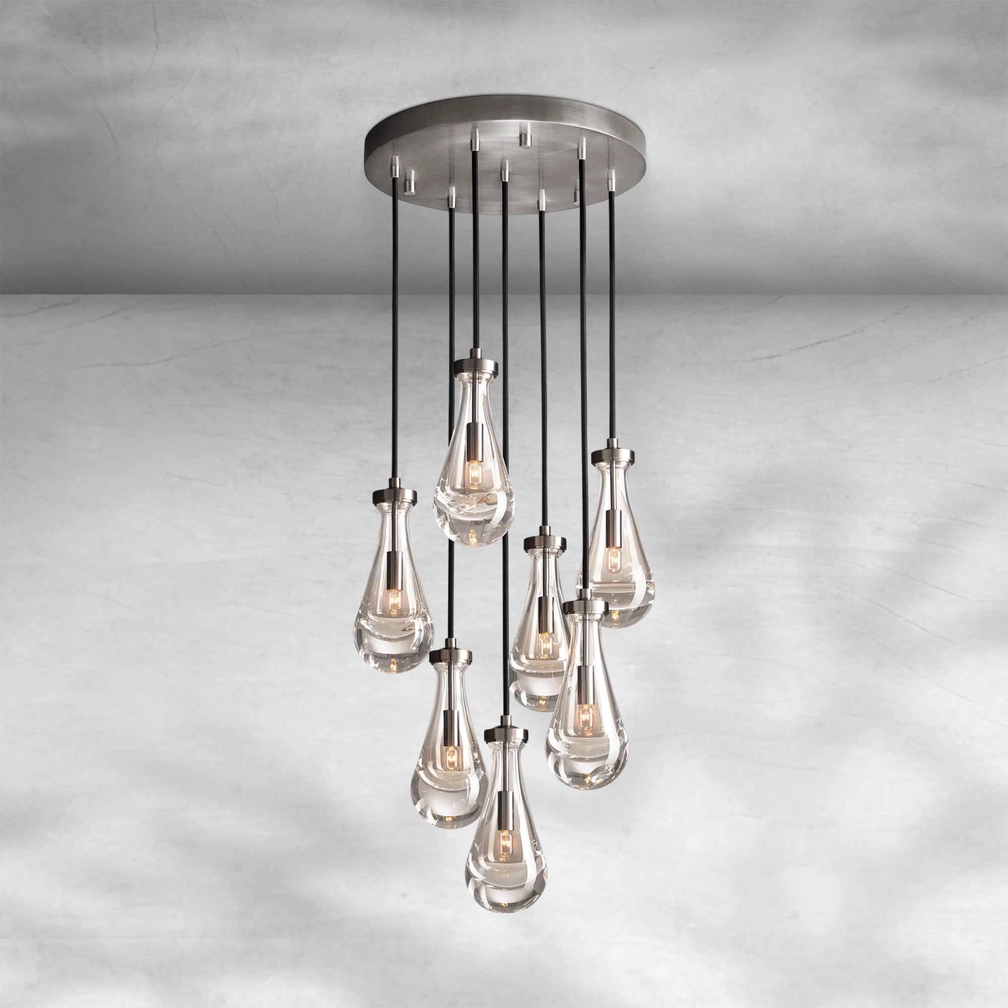 Raindrop Round Chandelier 18" 36" 47" 60"