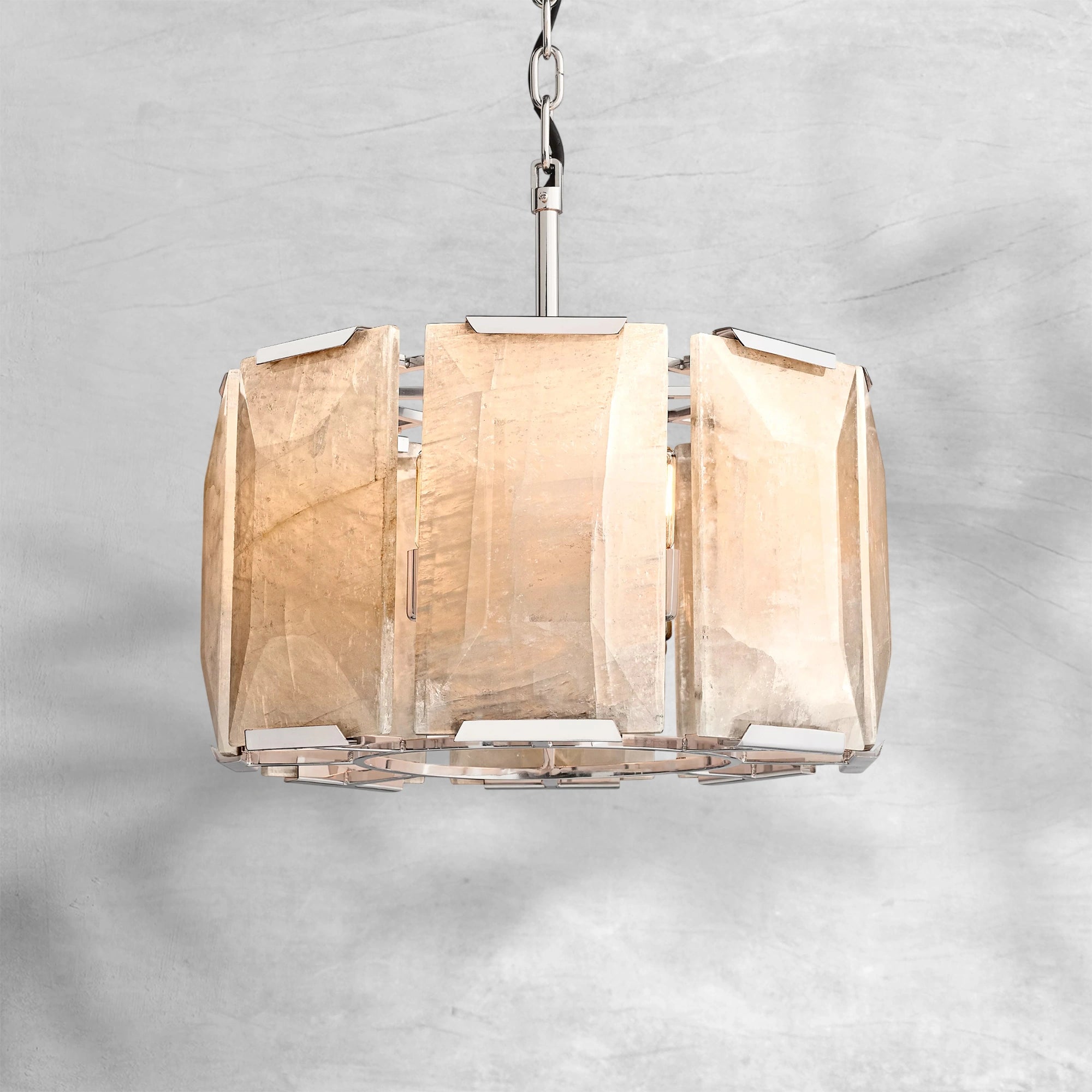 Harlew Calcite Round Chandelier 19"/31"/43"/60"