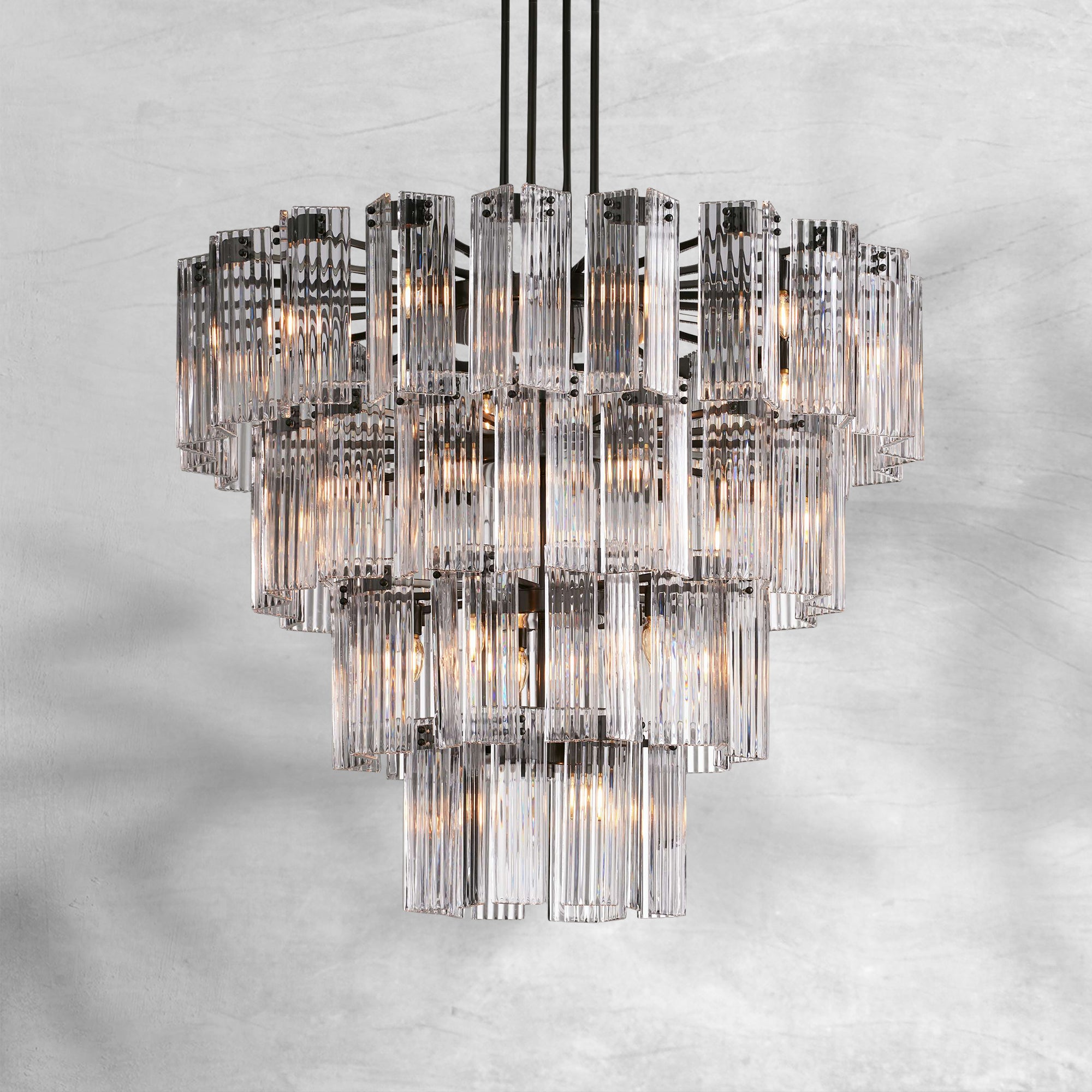 Delsie Round Chandelier 38"48"60"