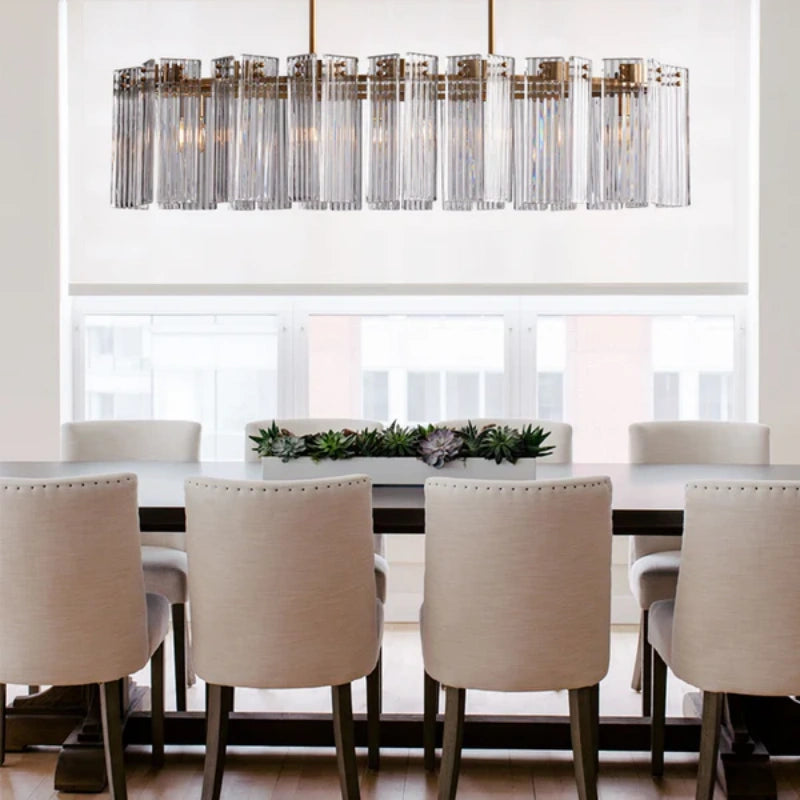 Delsie Oval Chandelier 51"63"72"