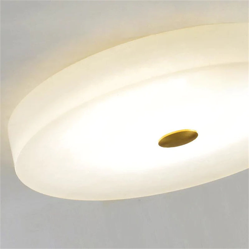 Kevin Apollo Modern Round Alabaster Flush Mounted chandelier Flush Mount Kevinstudiolives