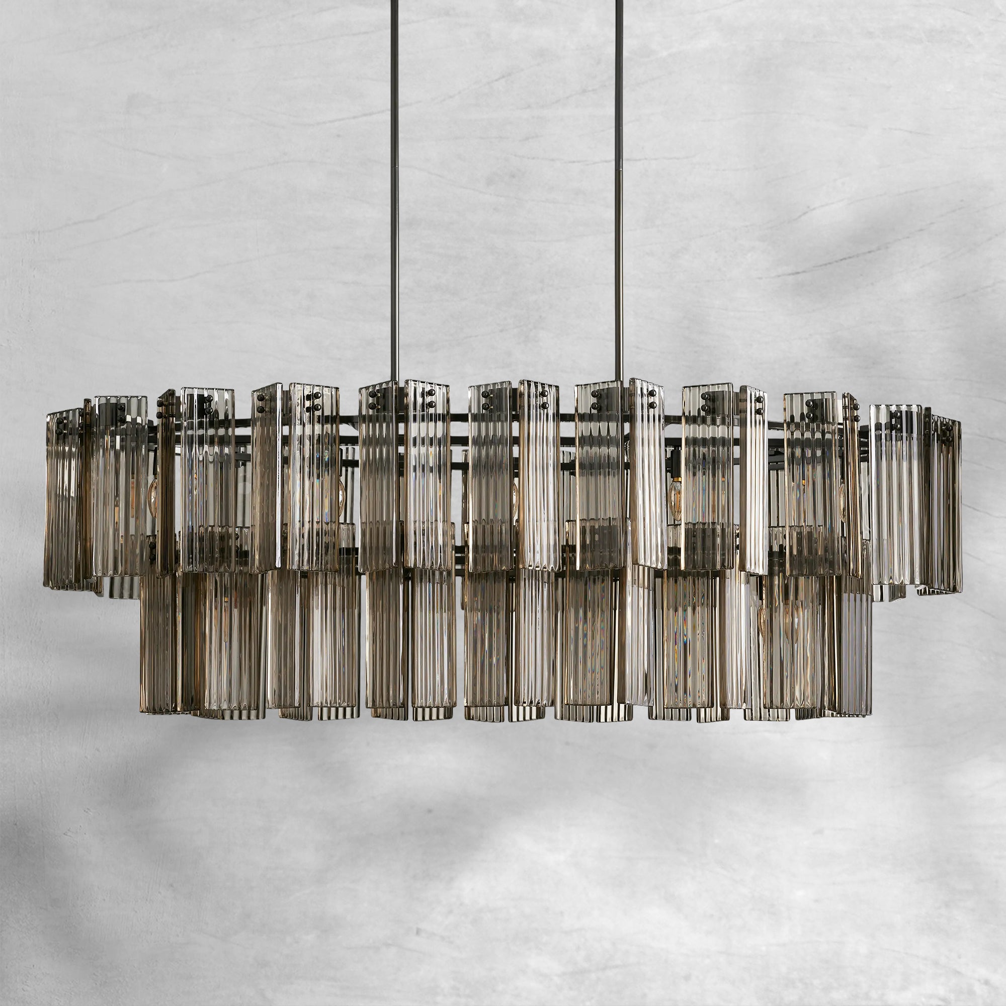 Delsie Oval Chandelier 51"63"72"