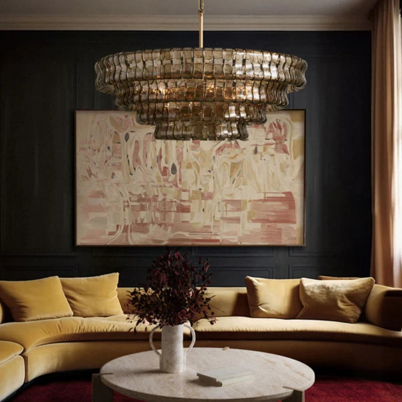 Ghiaccio Round Chandelier 24"36"48"60"