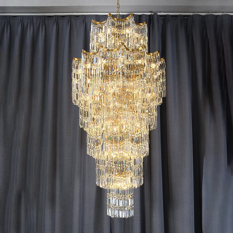 Elegant Crystal Chandelier for Duplex Villas Chandelier Kevinstudiolives